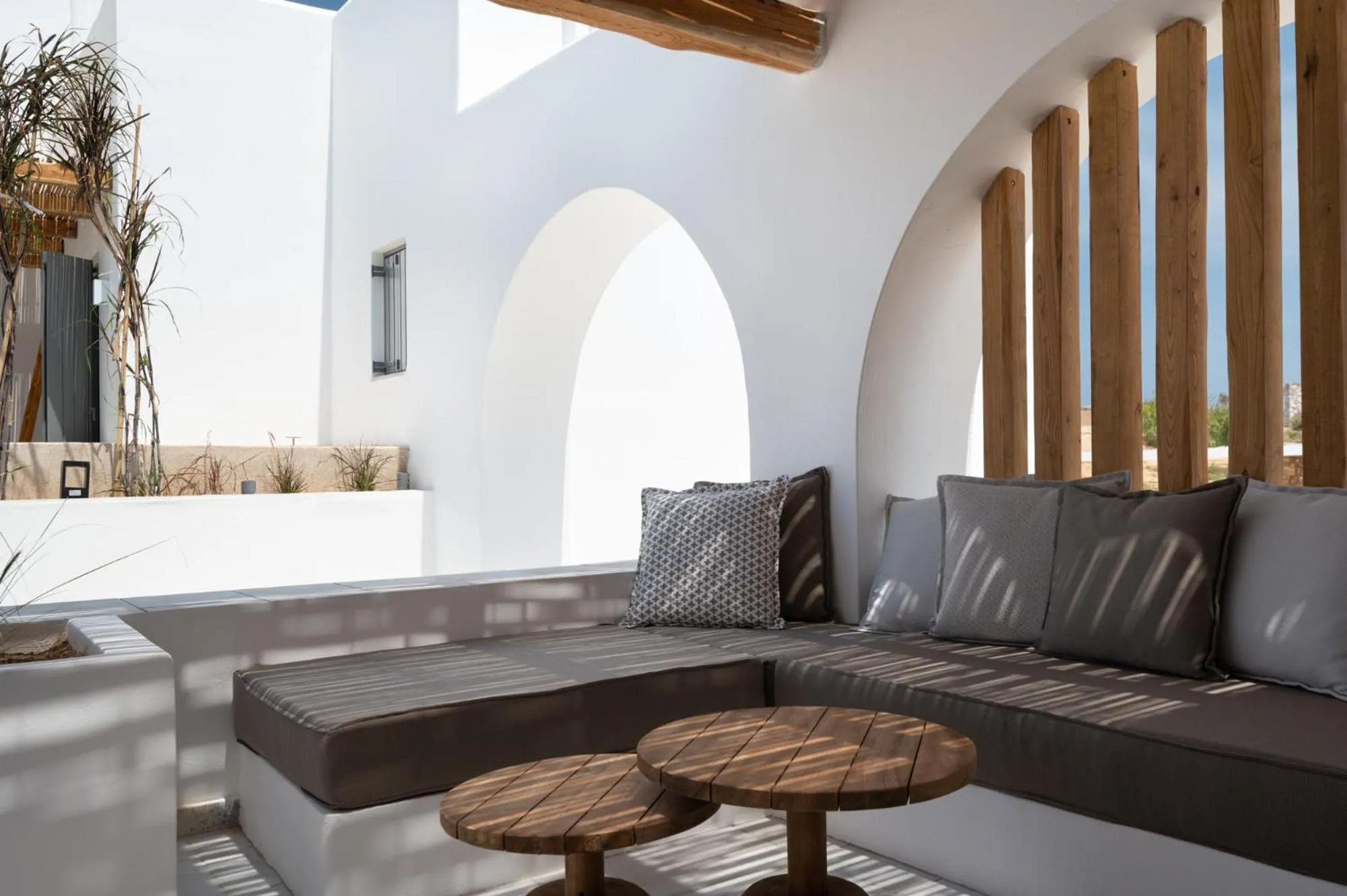 Seating area in Kosmitis Suites & Villas