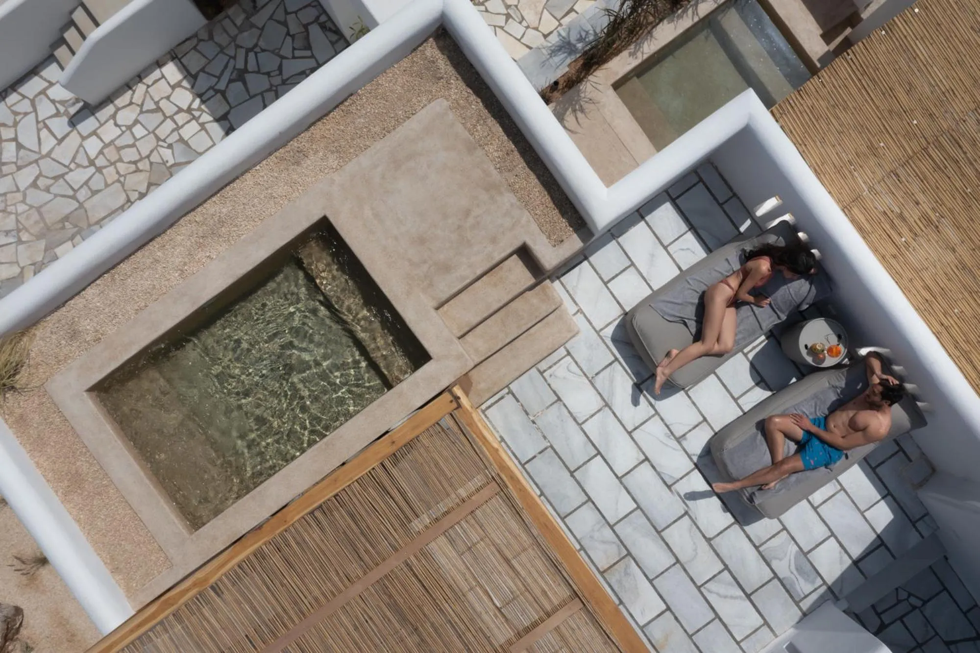 Pool view in Kosmitis Suites & Villas