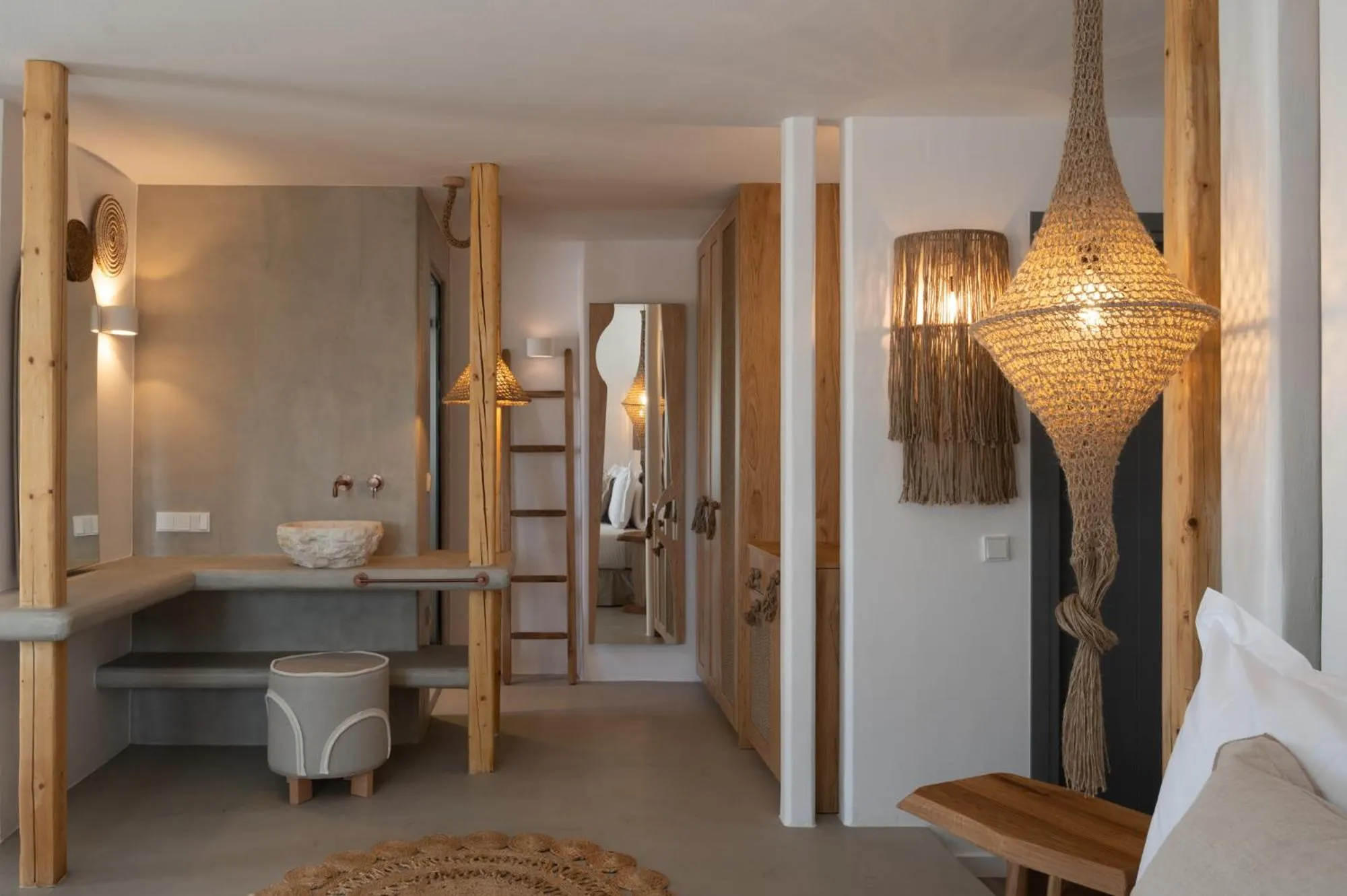 Photo of the whole room, Bed in Kosmitis Suites & Villas