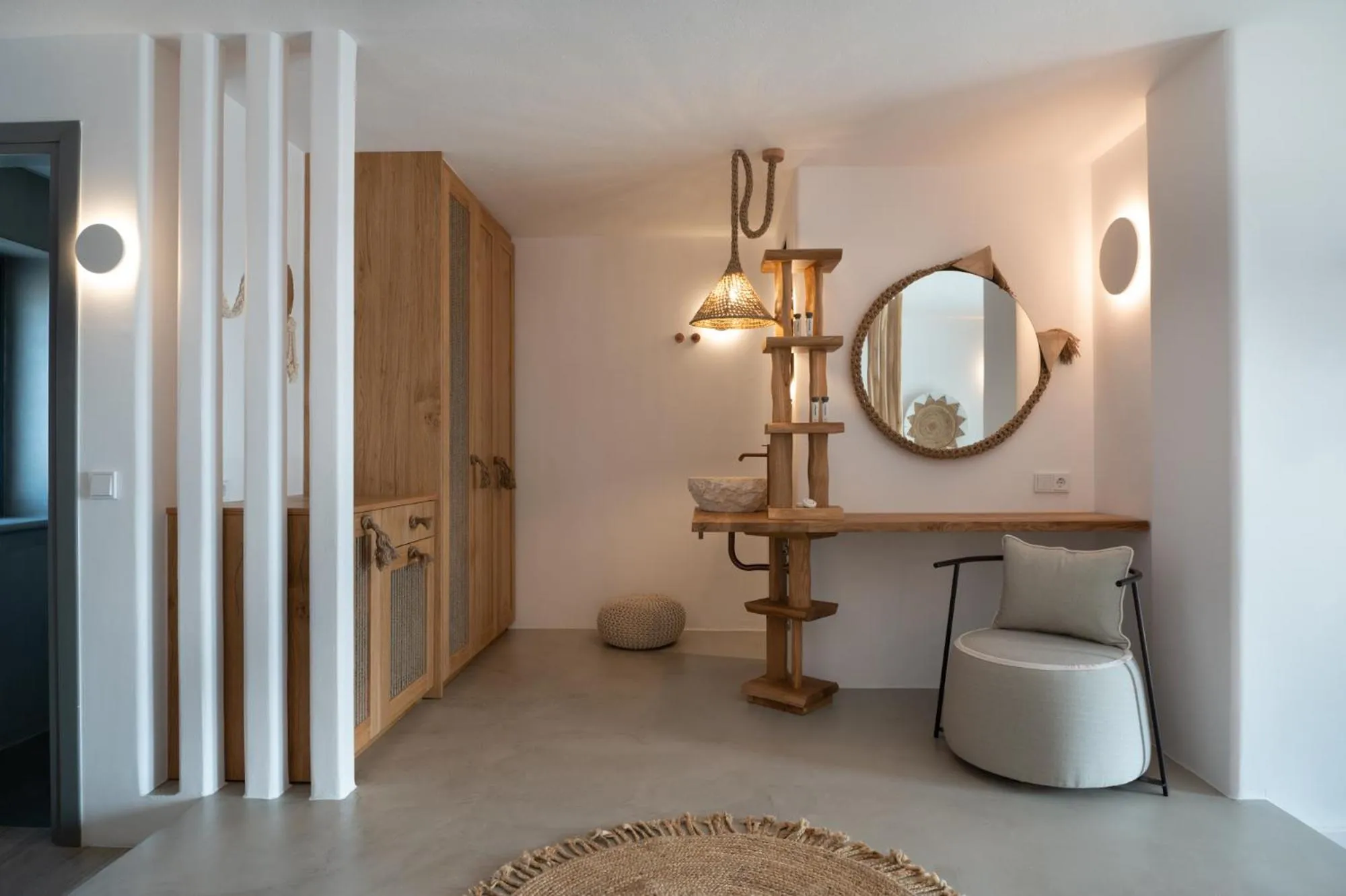 Seating area in Kosmitis Suites & Villas