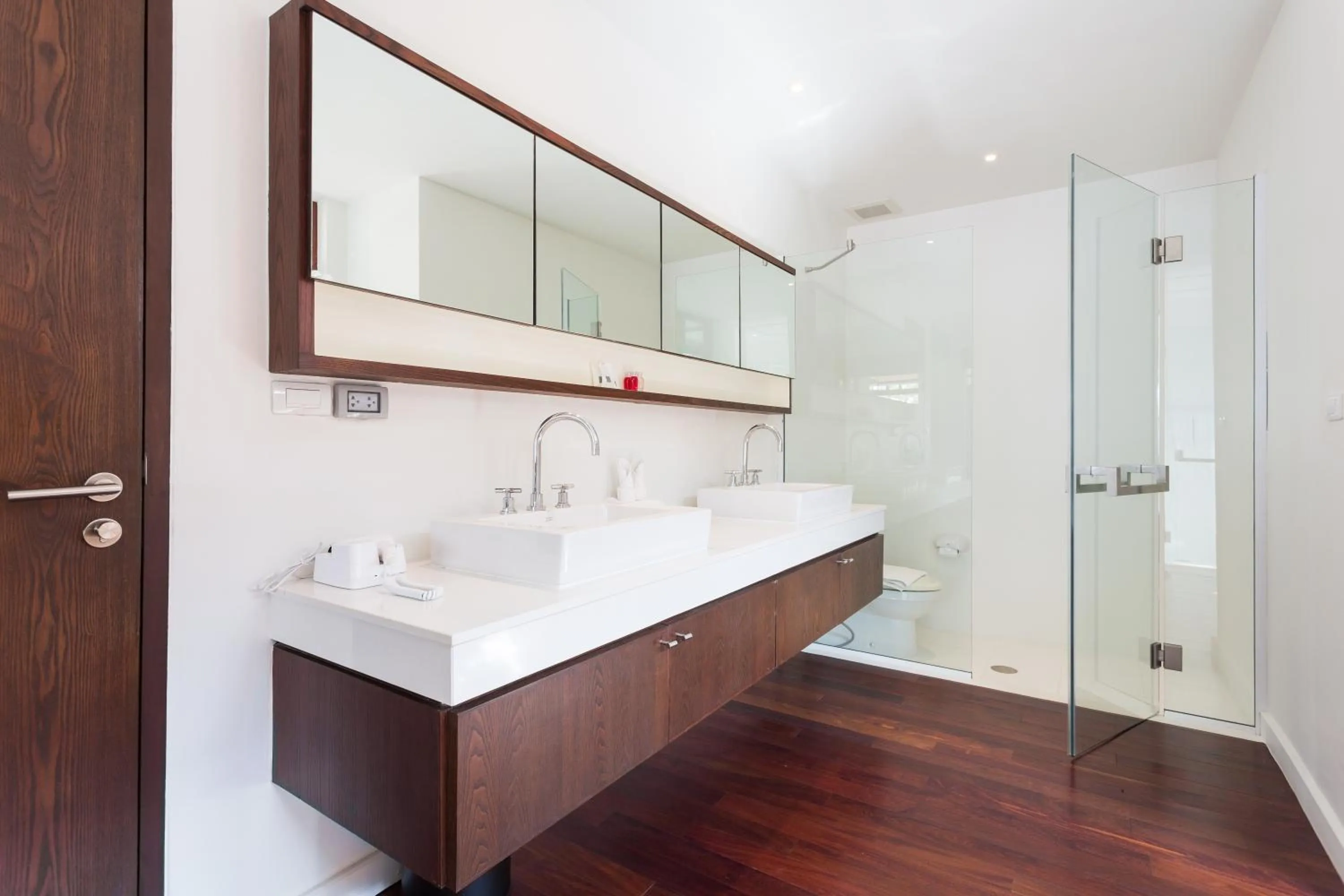 Bathroom in Amatapura Beachfront Villa 15, SHA Certified