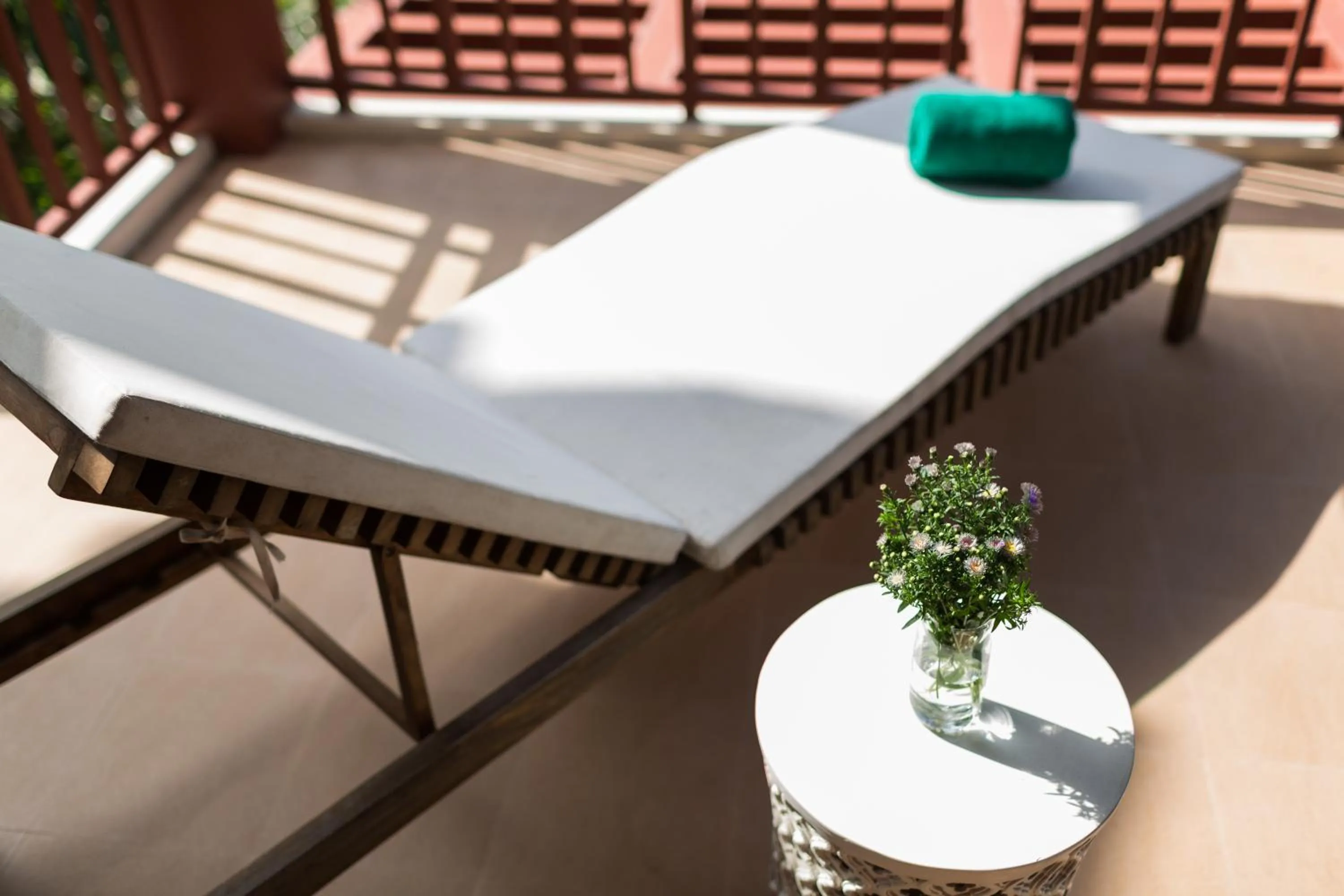 Balcony/Terrace in Amatapura Beachfront Villa 15, SHA Certified