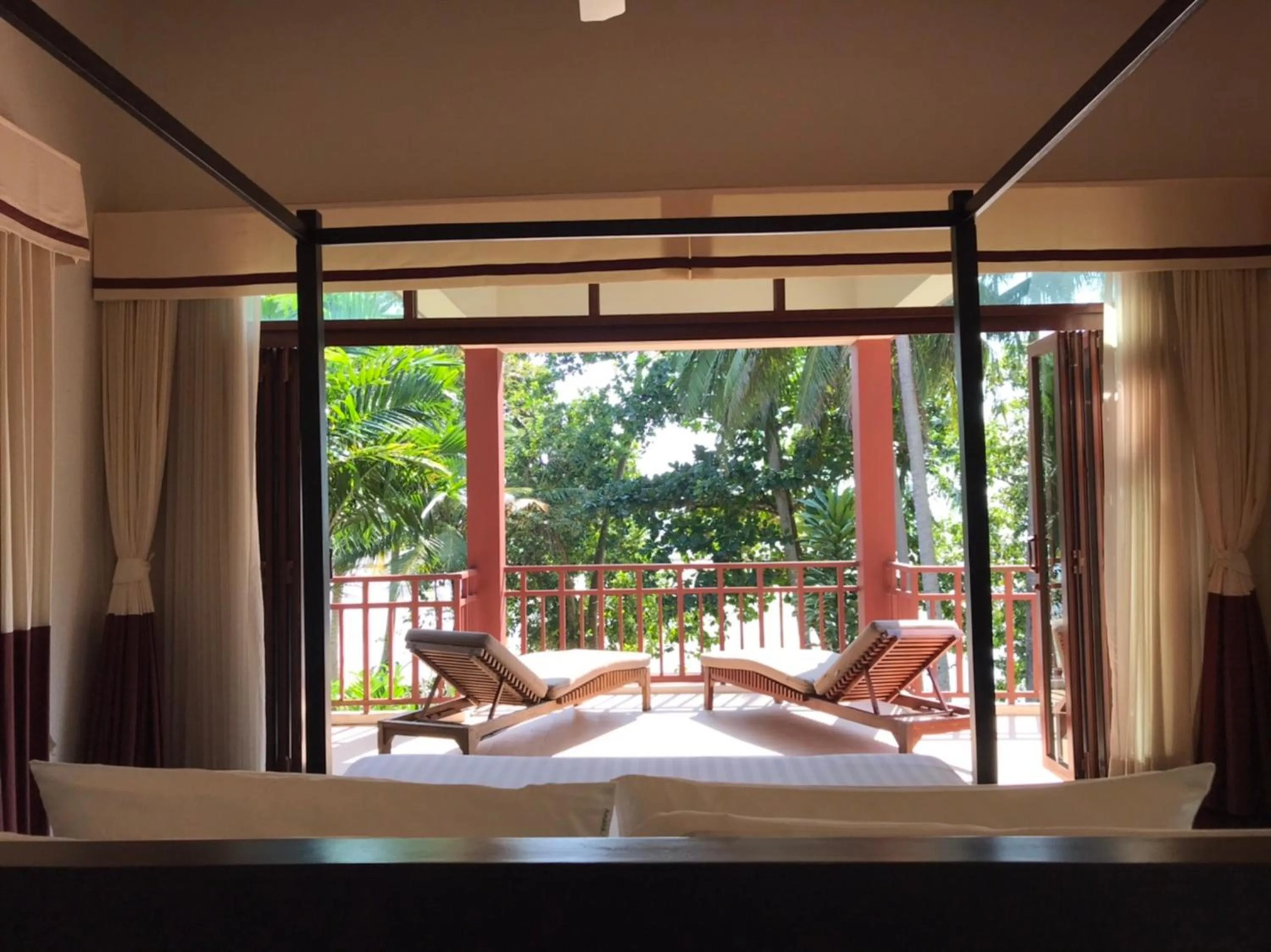 Balcony/Terrace in Amatapura Beachfront Villa 15, SHA Certified
