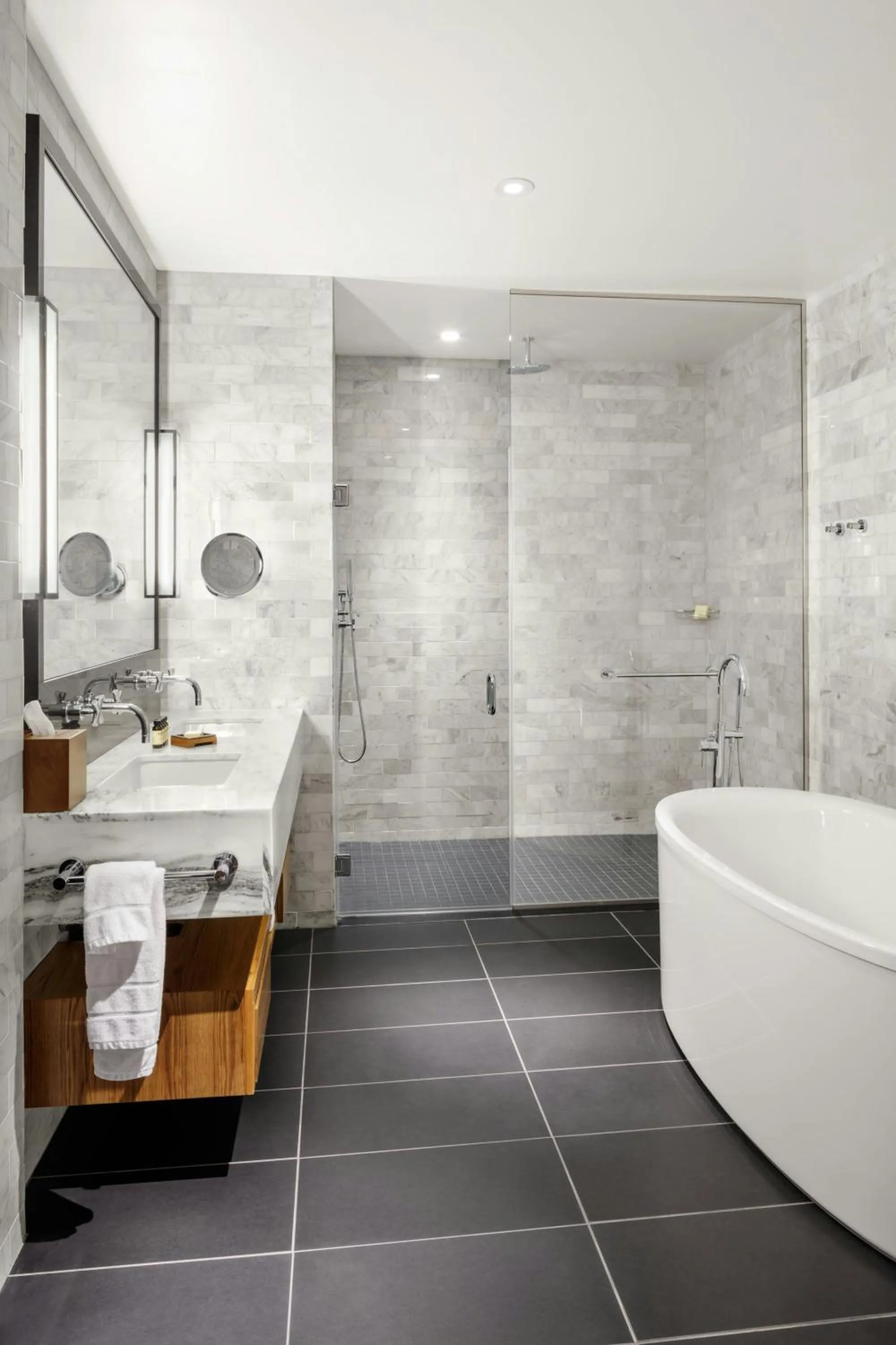 Bathroom in The Press Hotel, Autograph Collection