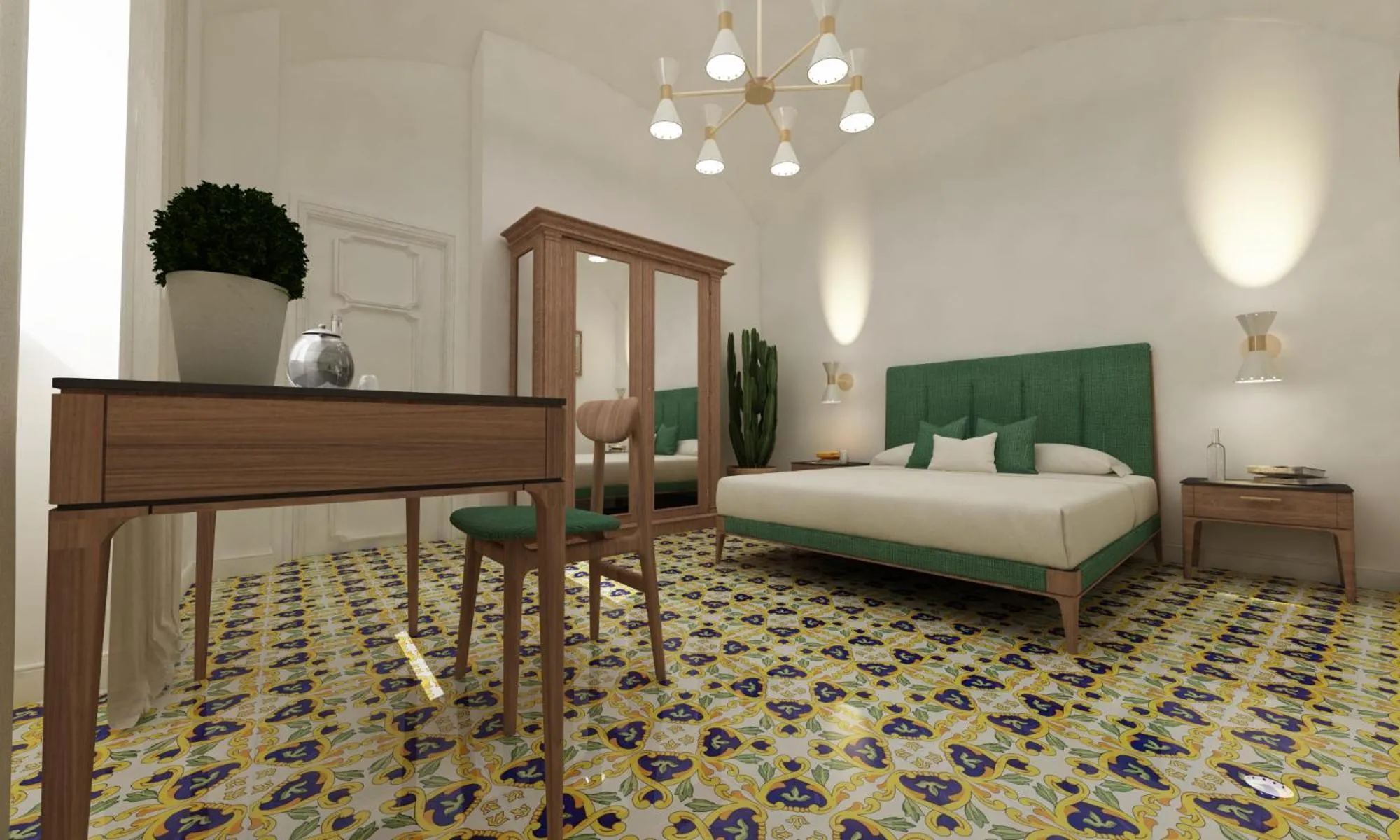 Bed in Palazzo Gargiulo Luxury Rooms & Suites