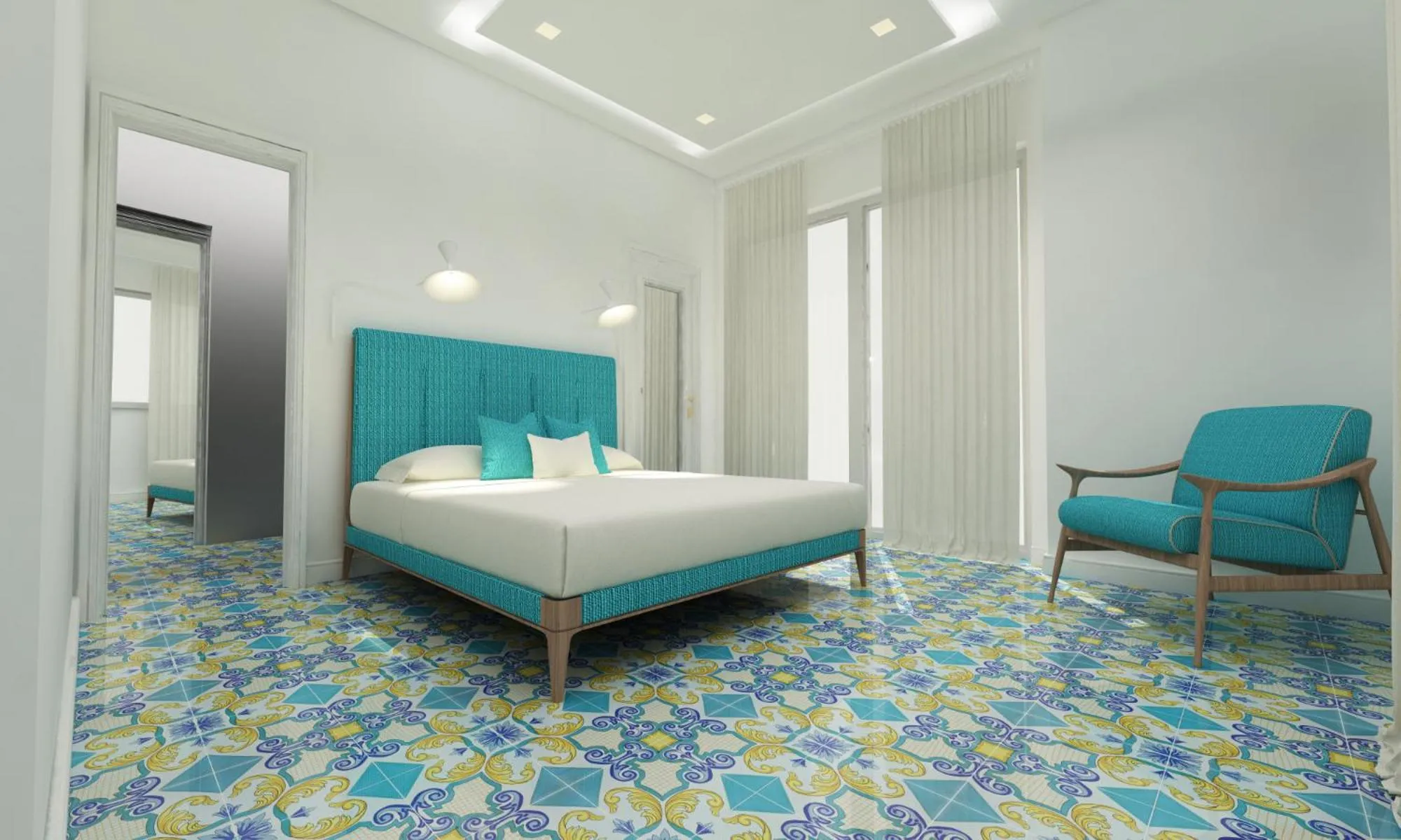 Bed in Palazzo Gargiulo Luxury Rooms & Suites