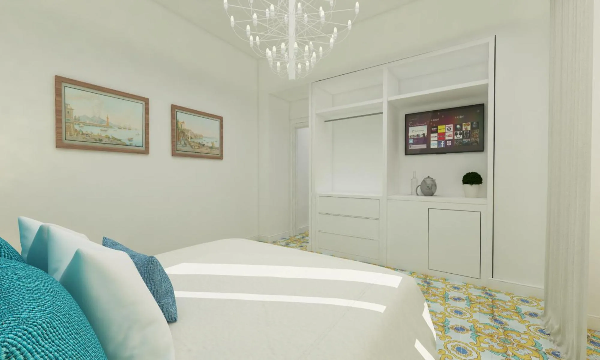 Bed in Palazzo Gargiulo Luxury Rooms & Suites