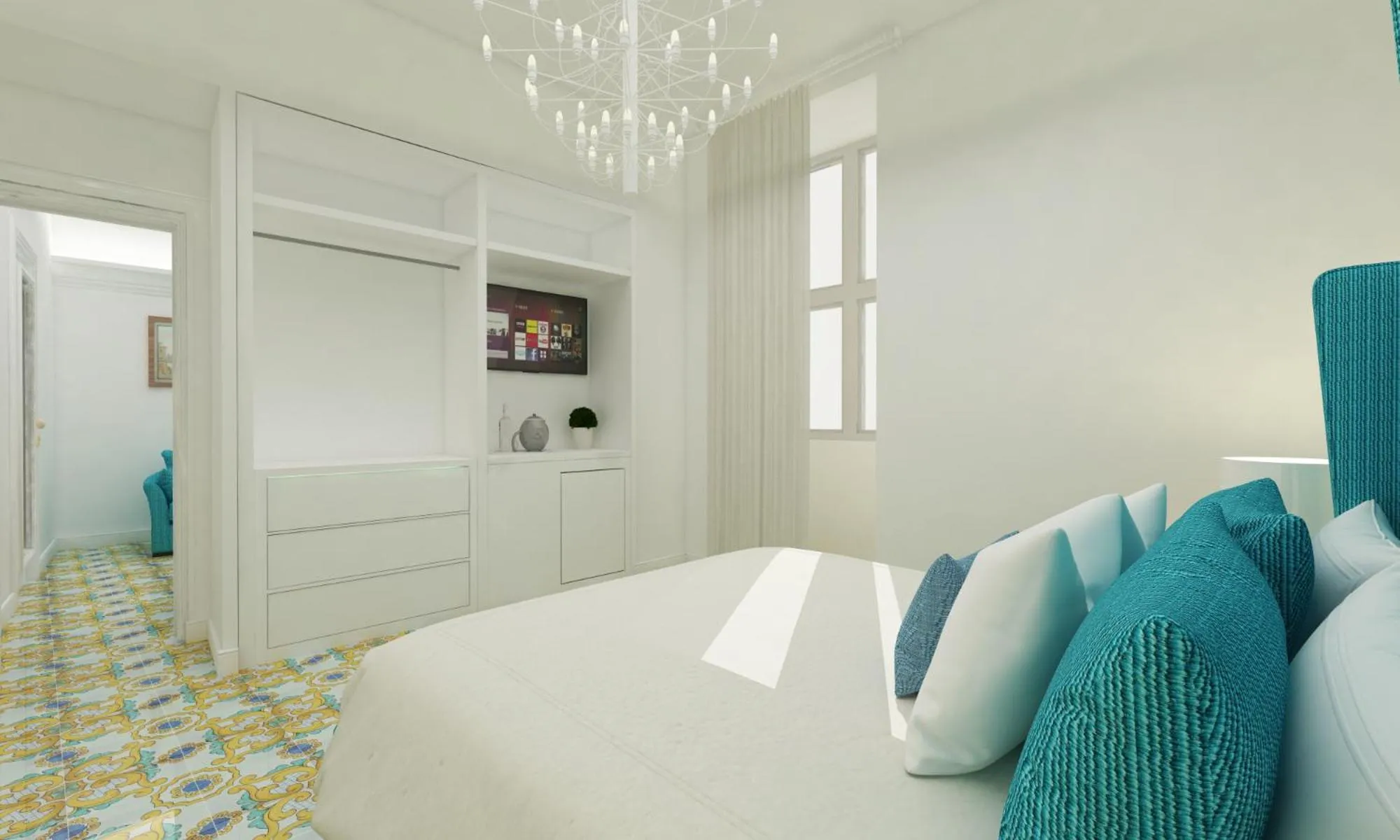 Bed in Palazzo Gargiulo Luxury Rooms & Suites