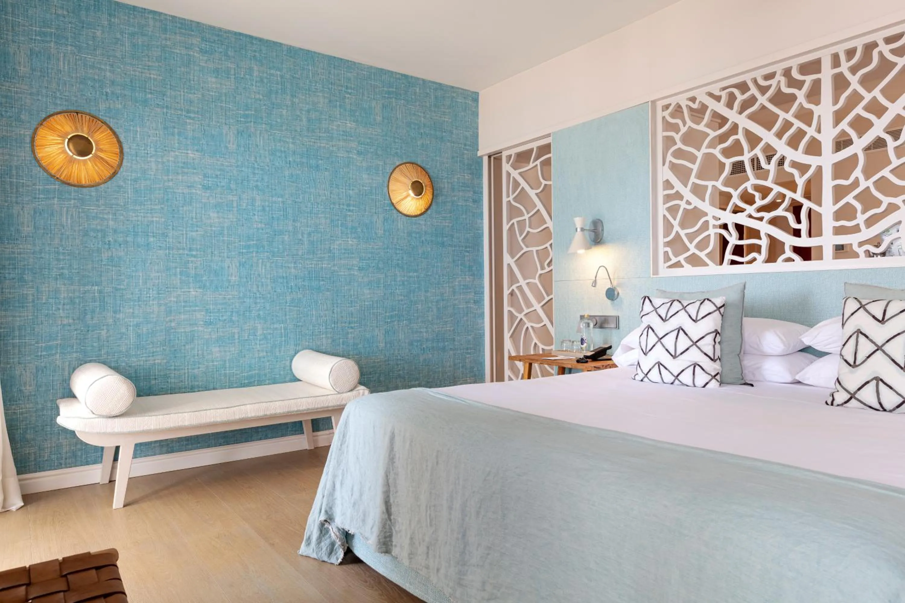 Bed in Hotel Honucai