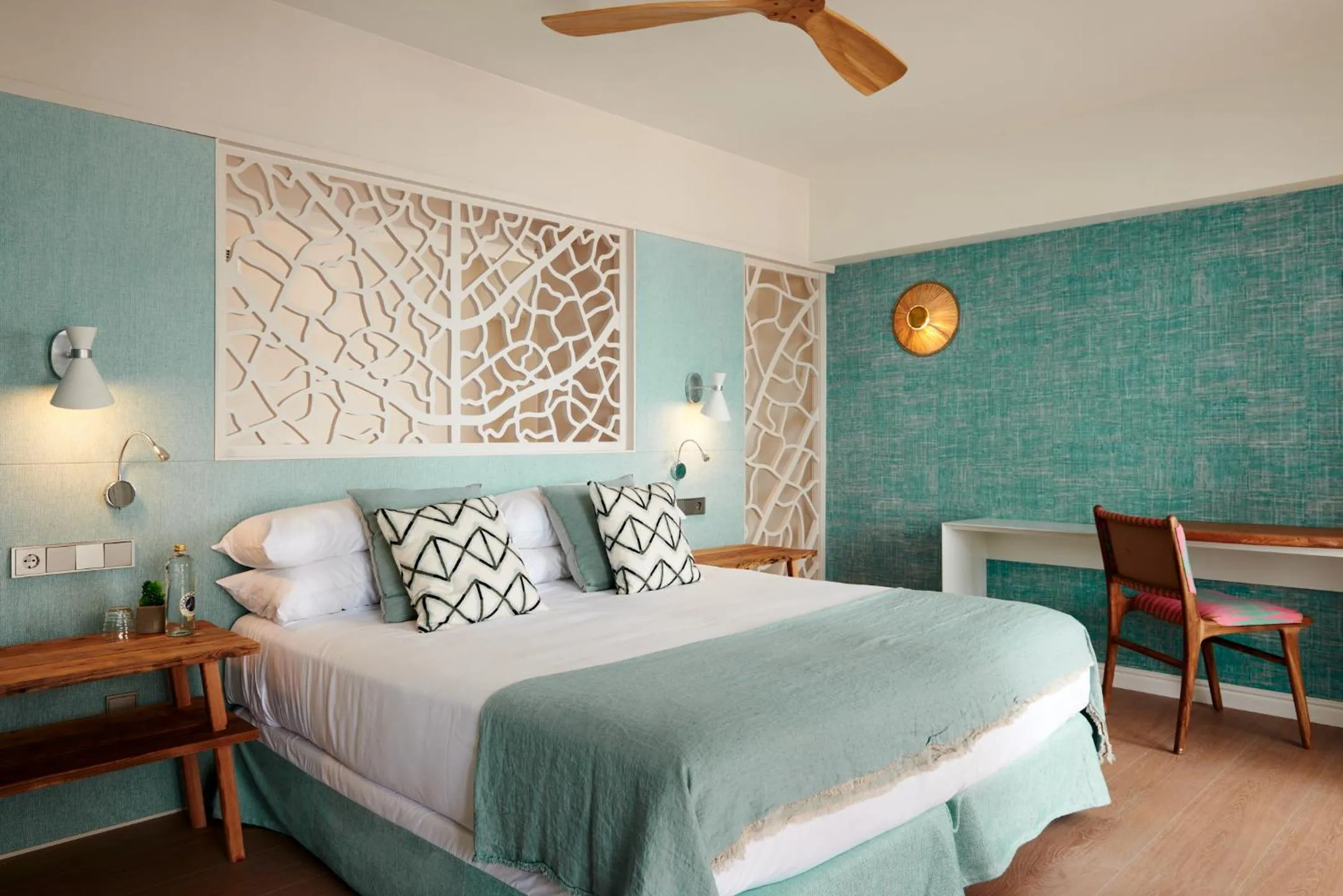 Bed in Hotel Honucai