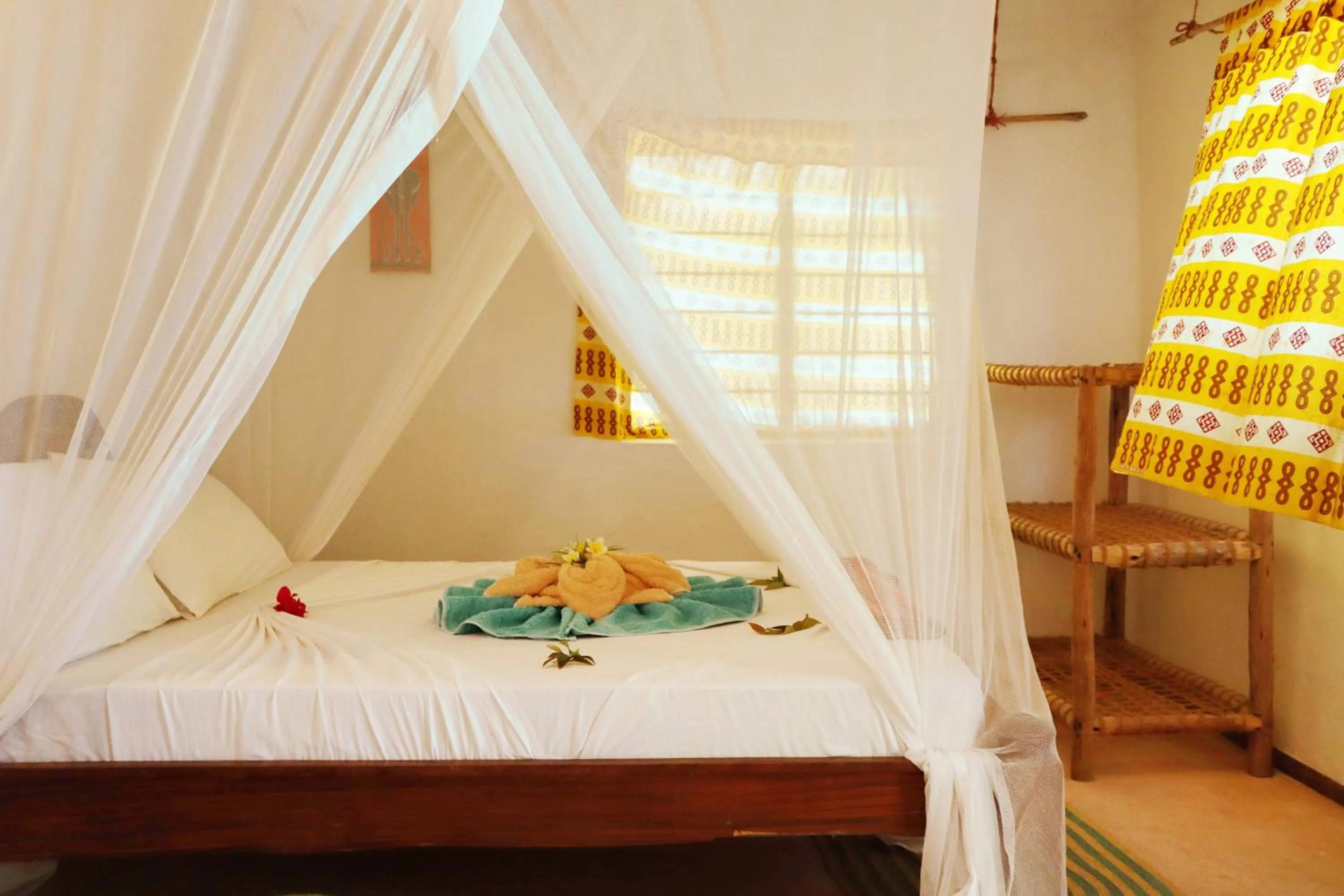 Bed in Evergreen Bungalows