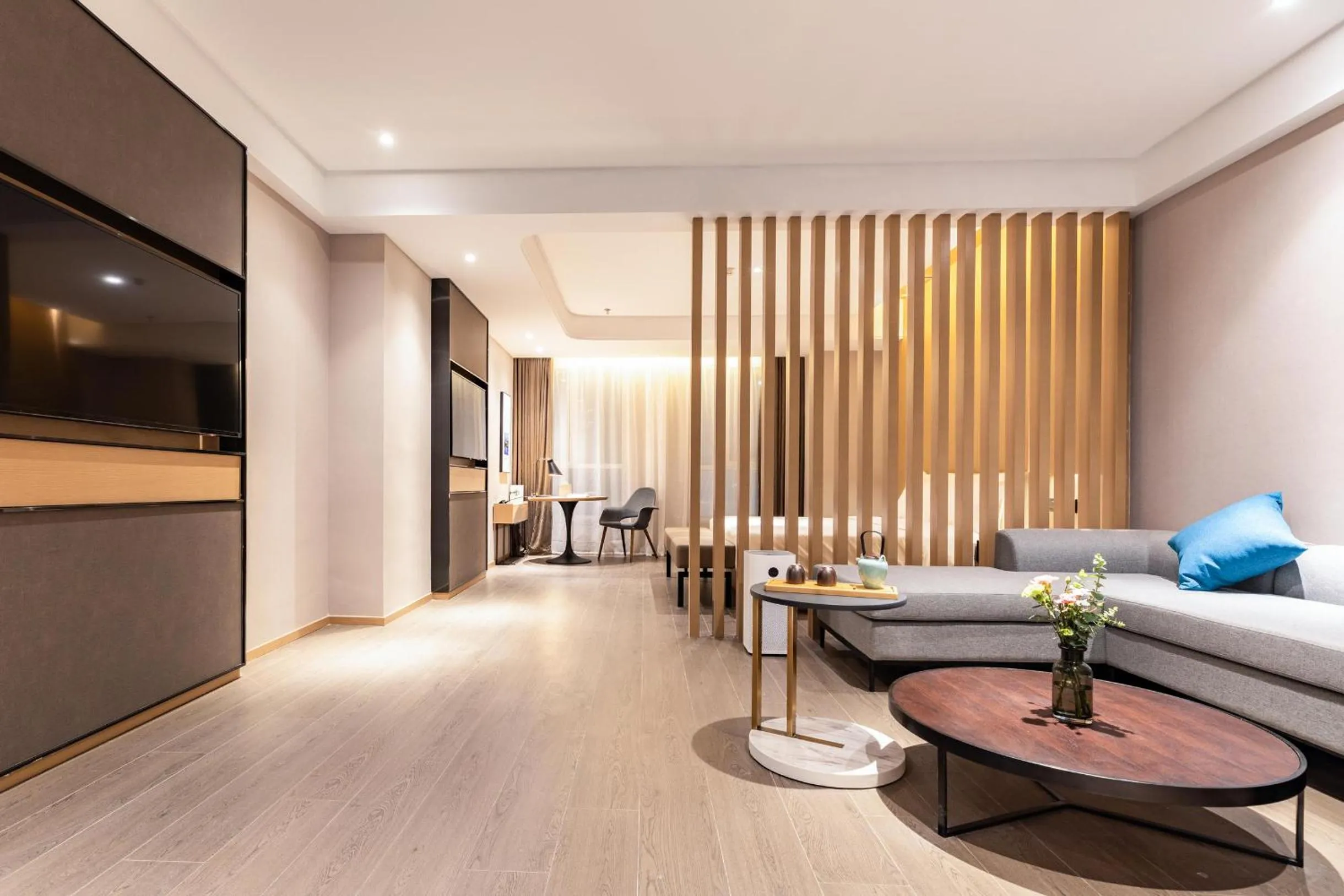 Living room in Atour Hotel Wuhan Donghu Yuejiazui
