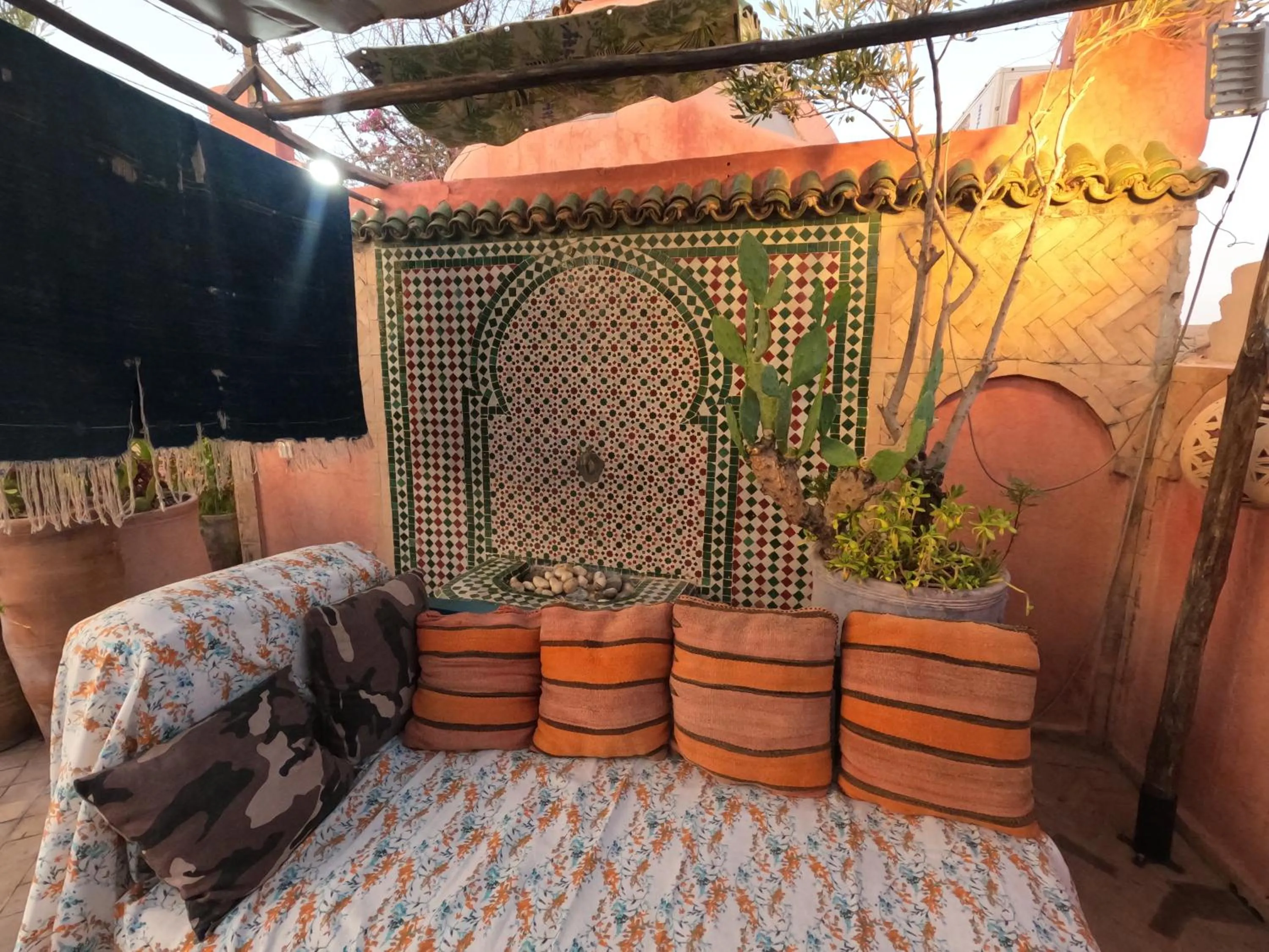 Seating area in Riad Maizie