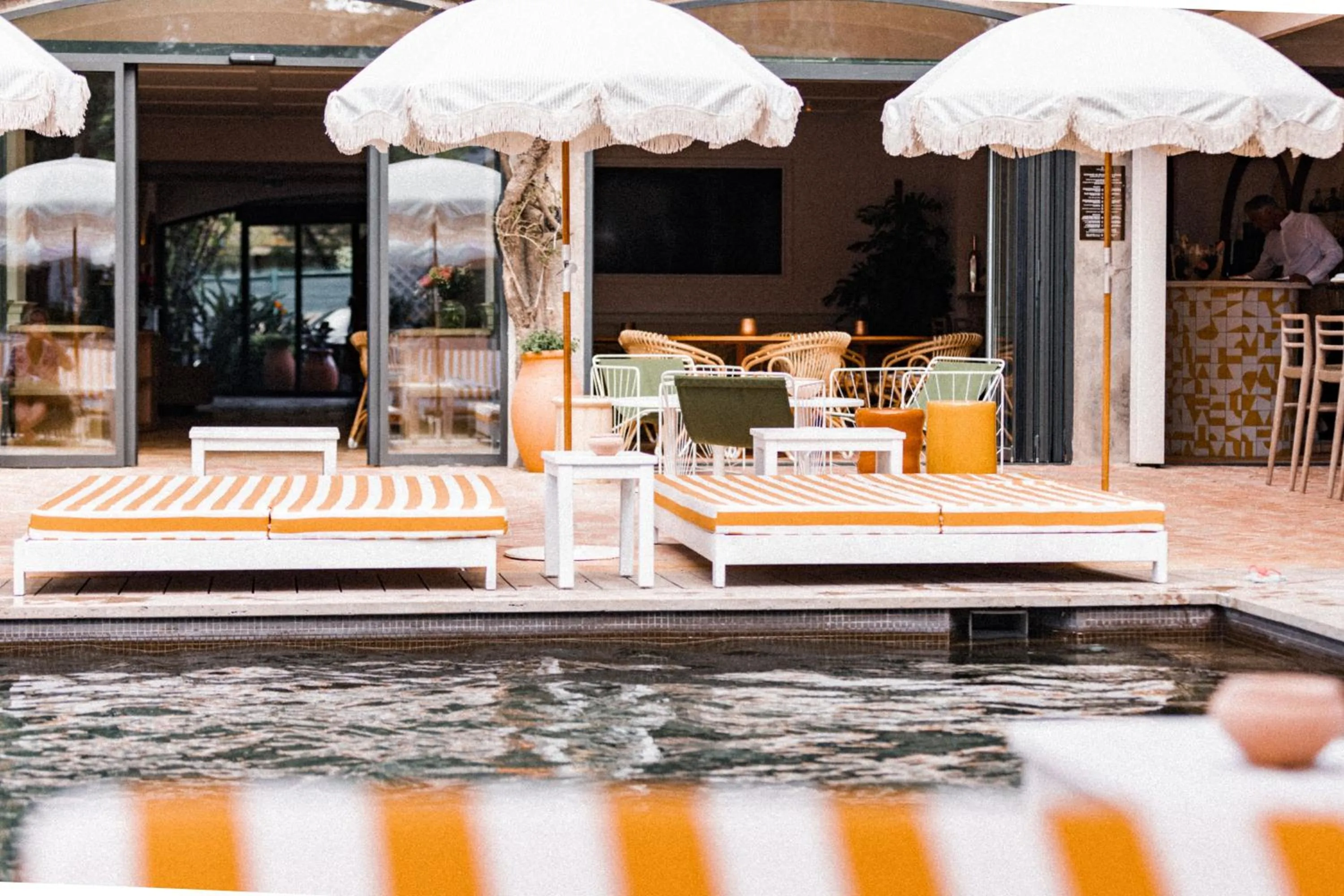 Patio in Hotel des Lices
