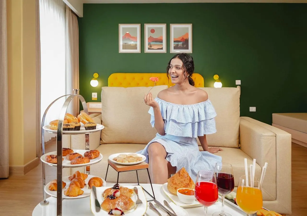 Living room in Bloom Boutique l Rishikesh Hills