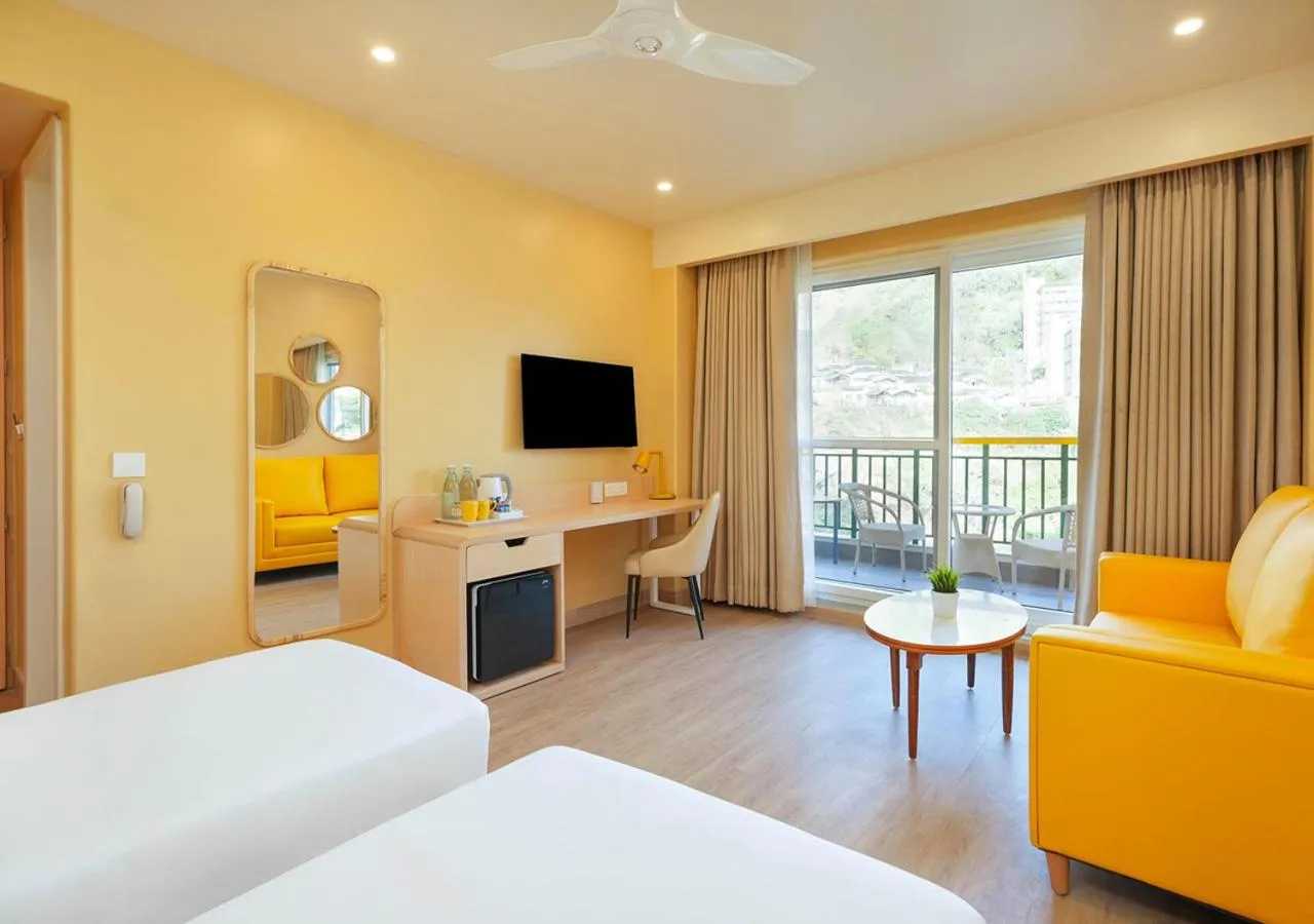 View (from property/room), Bed in Bloom Boutique l Rishikesh Hills