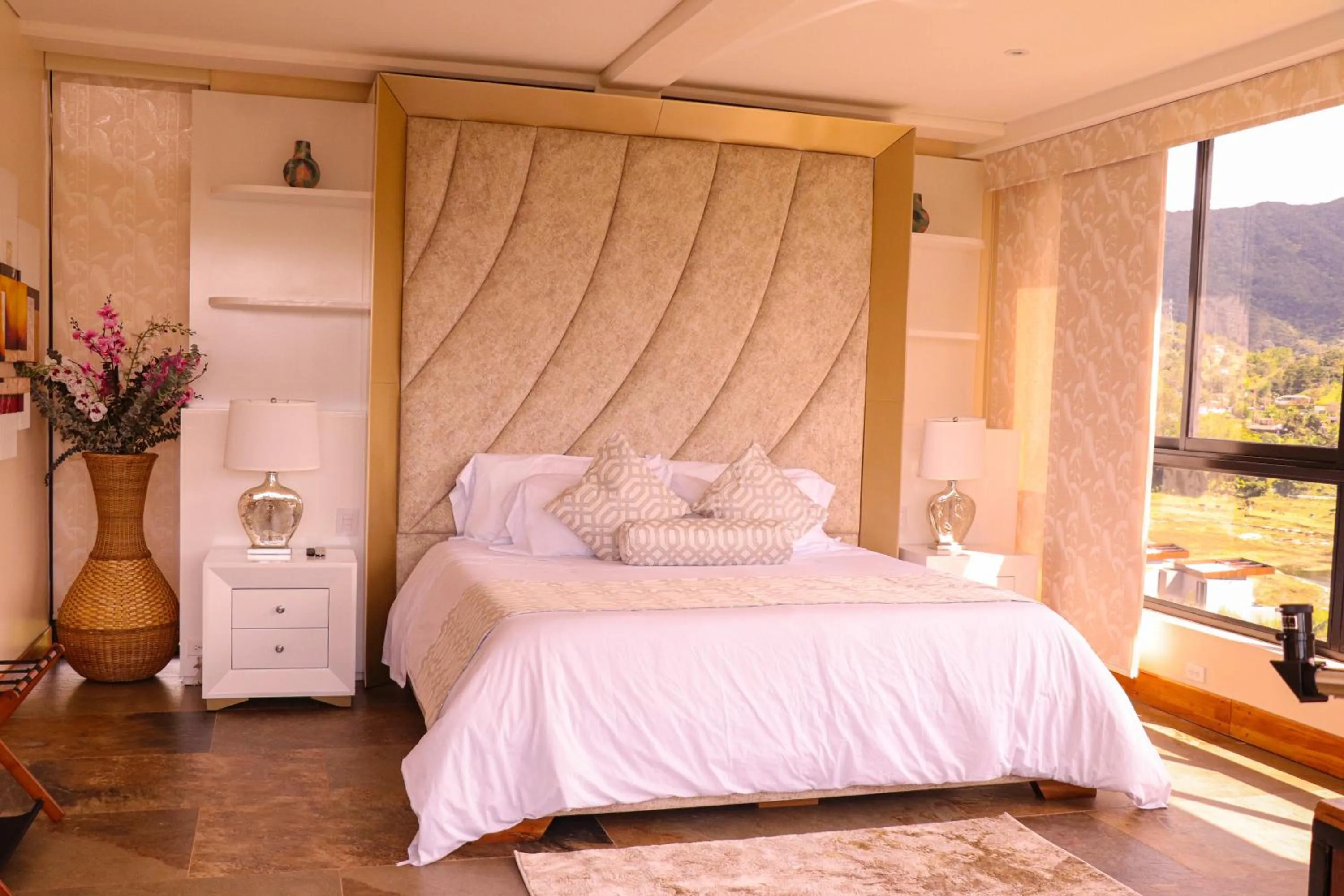 Bed in EL NiDO HOTEL GUATAPE