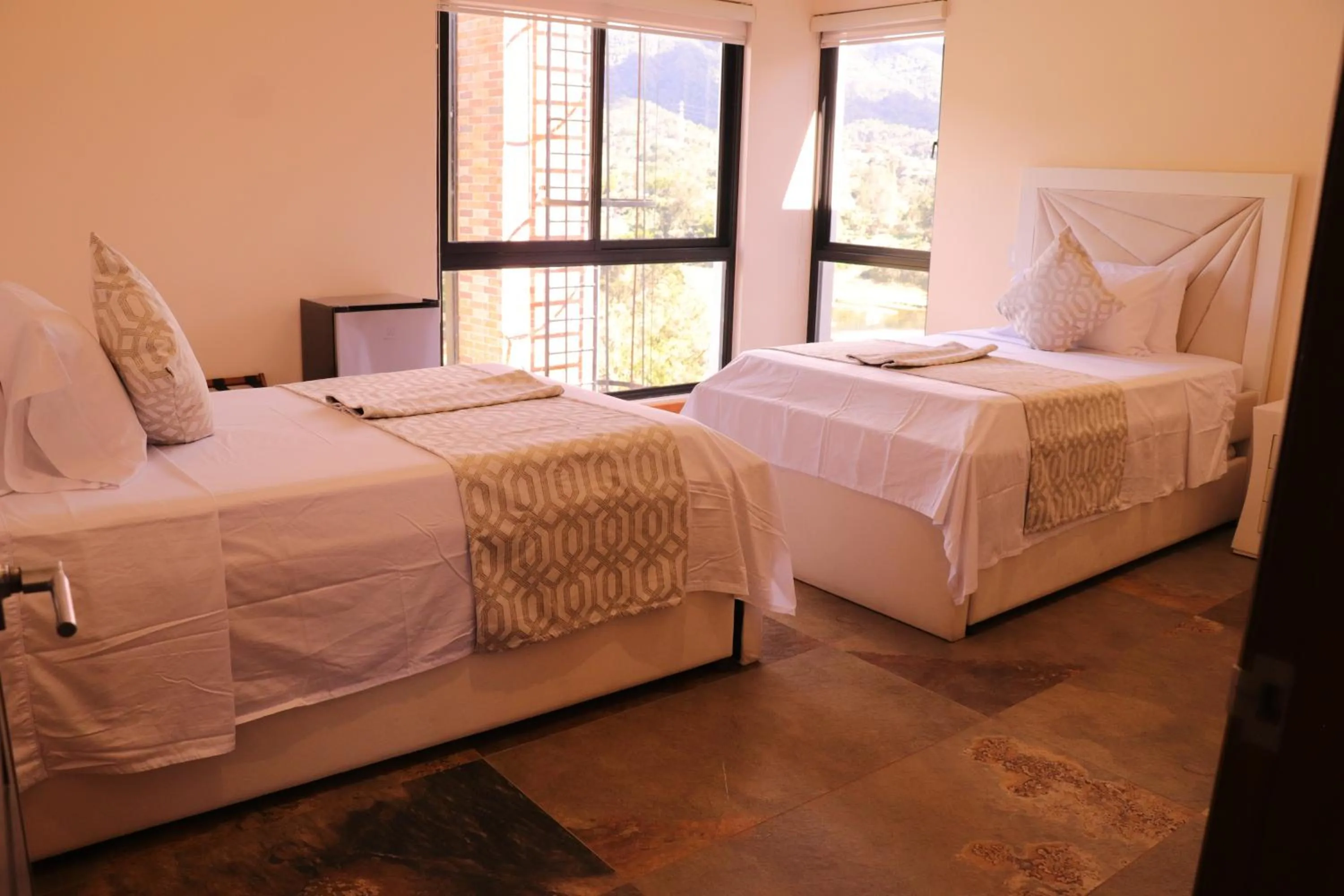 Bed in EL NiDO HOTEL GUATAPE