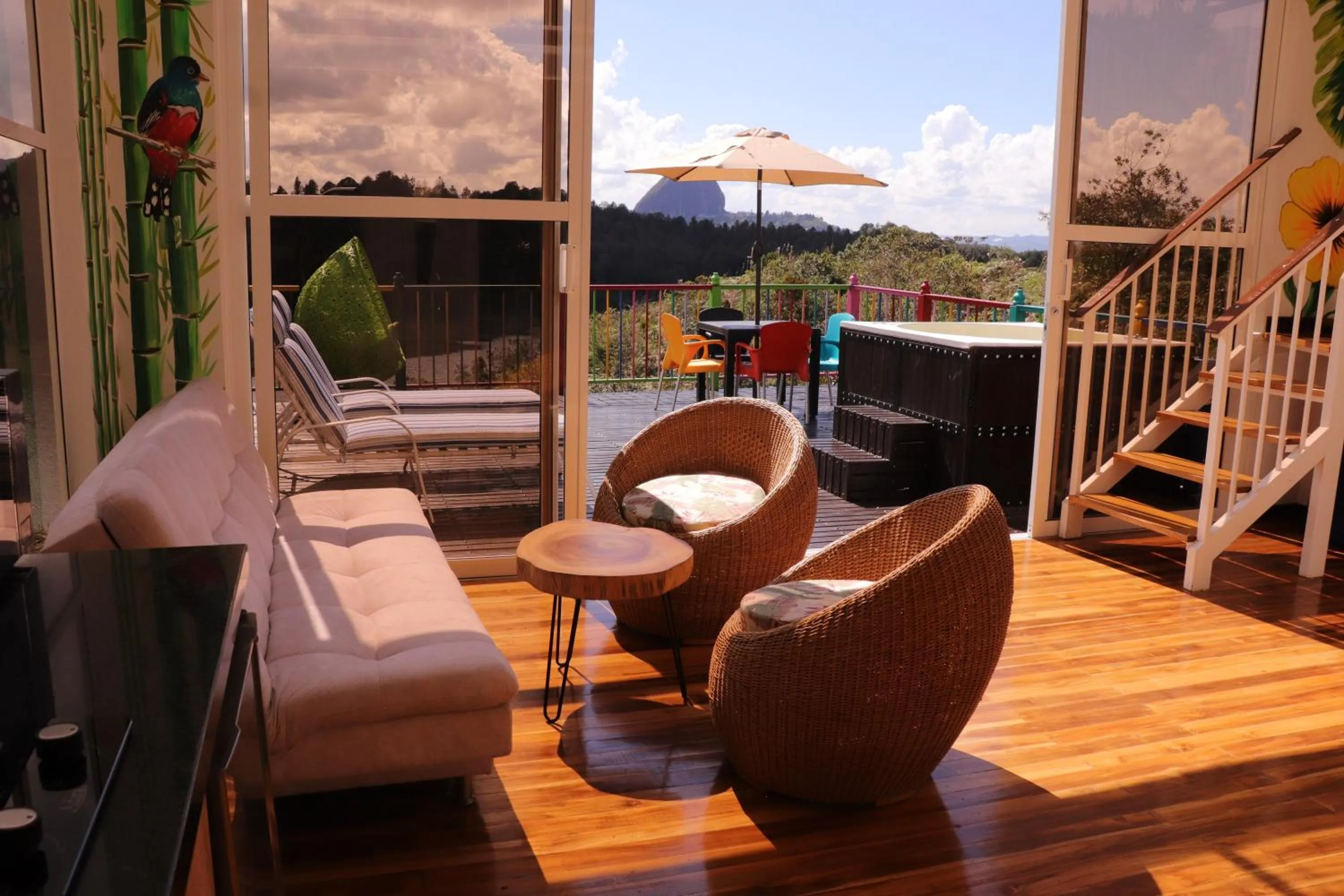 Patio in EL NiDO HOTEL GUATAPE