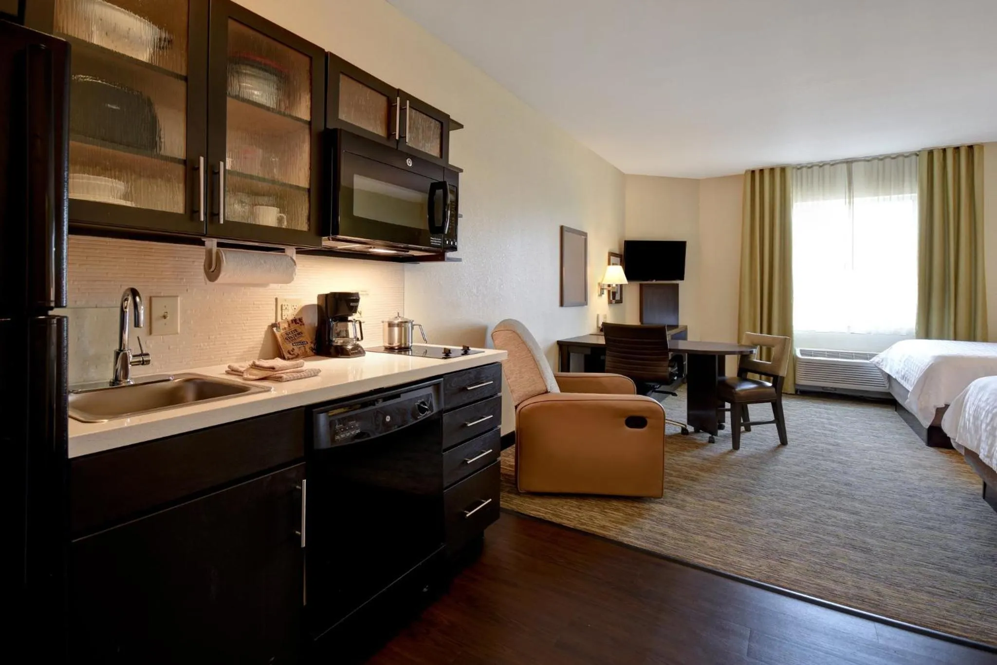 Bedroom, Bed in Candlewood Suites St Clairsville Wheeling Area by IHG