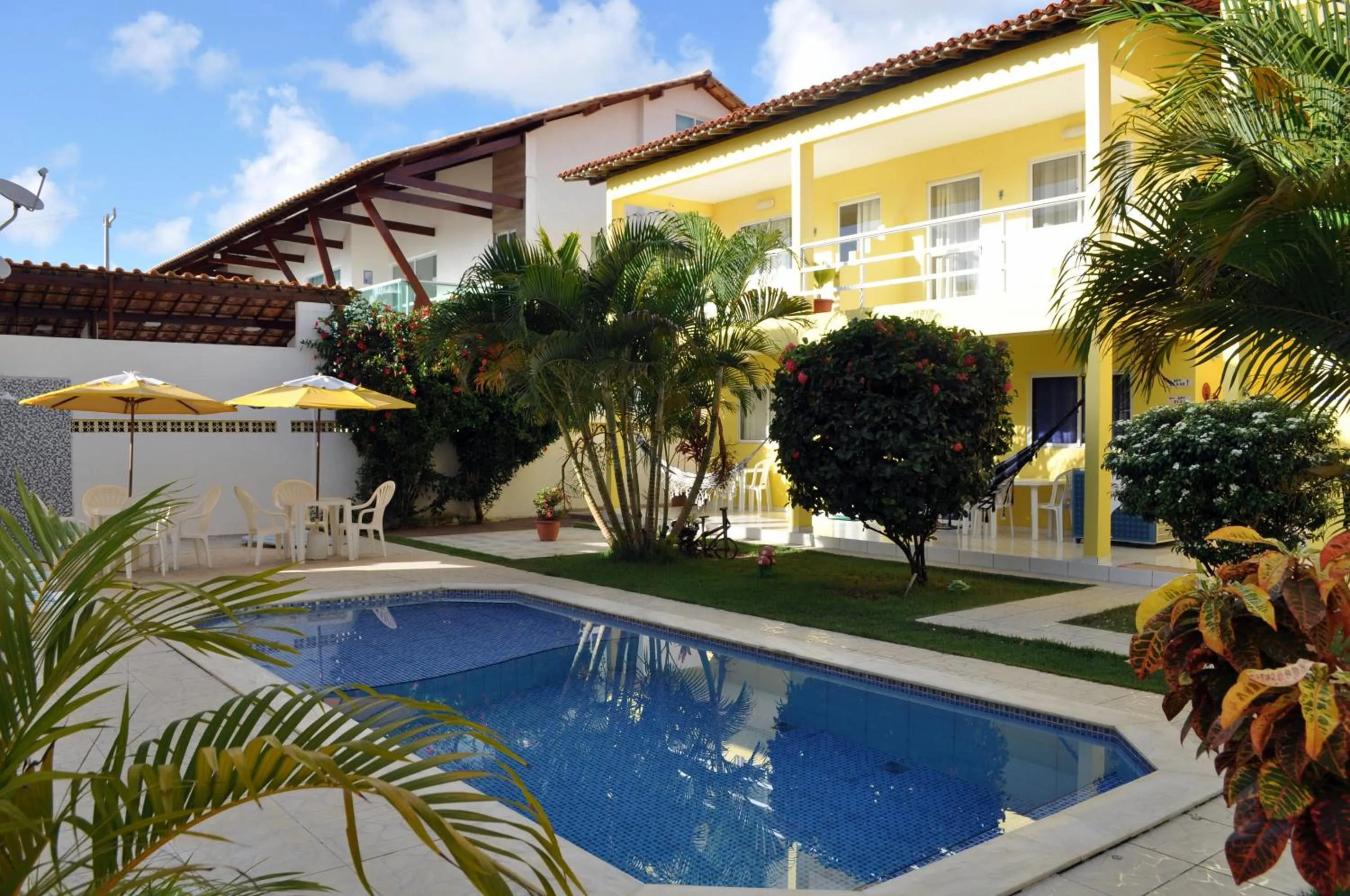 Garden view in Pousada Joia Rara