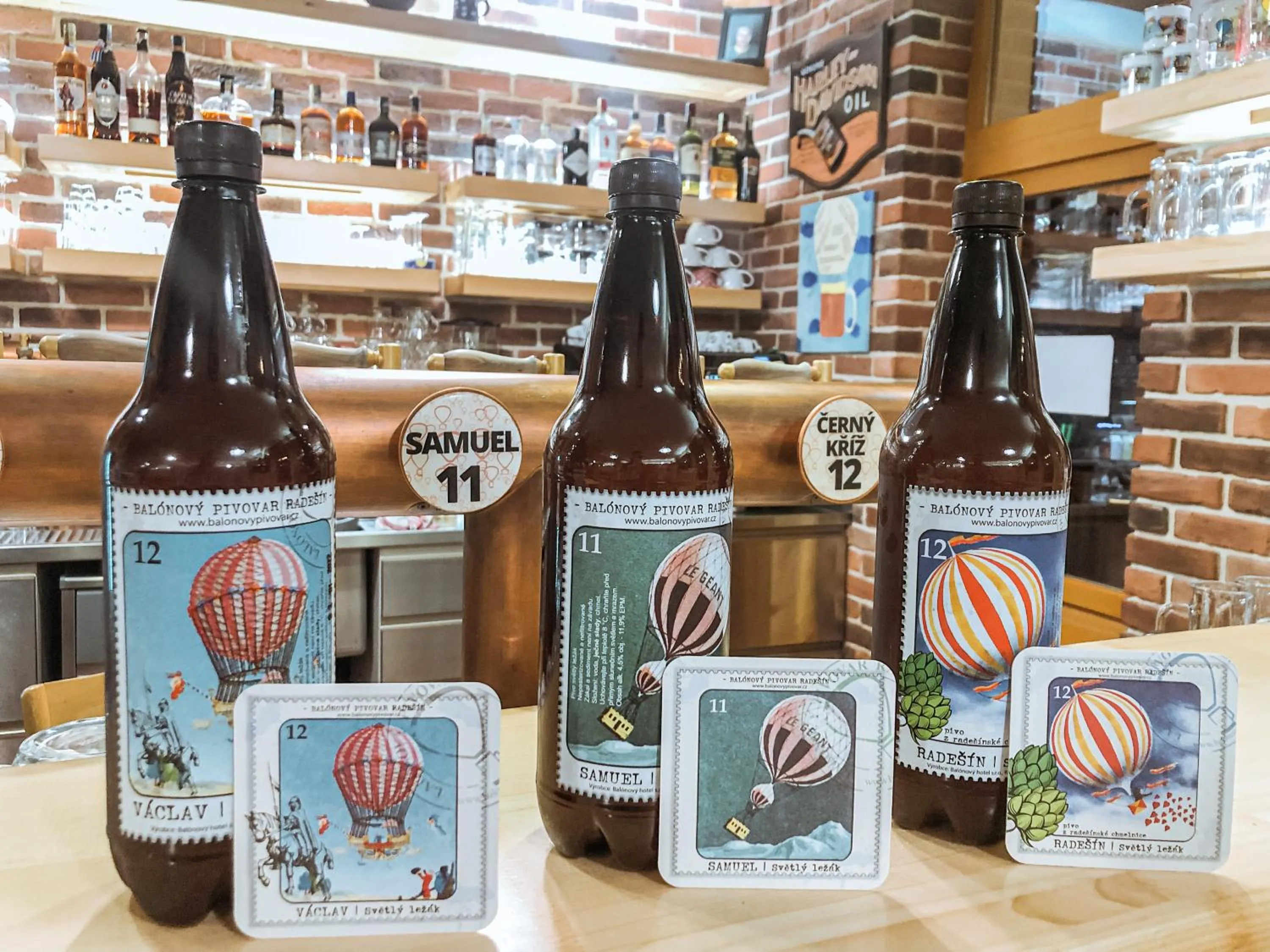 Alcoholic drinks in Balónový hotel a pivovar Radešín