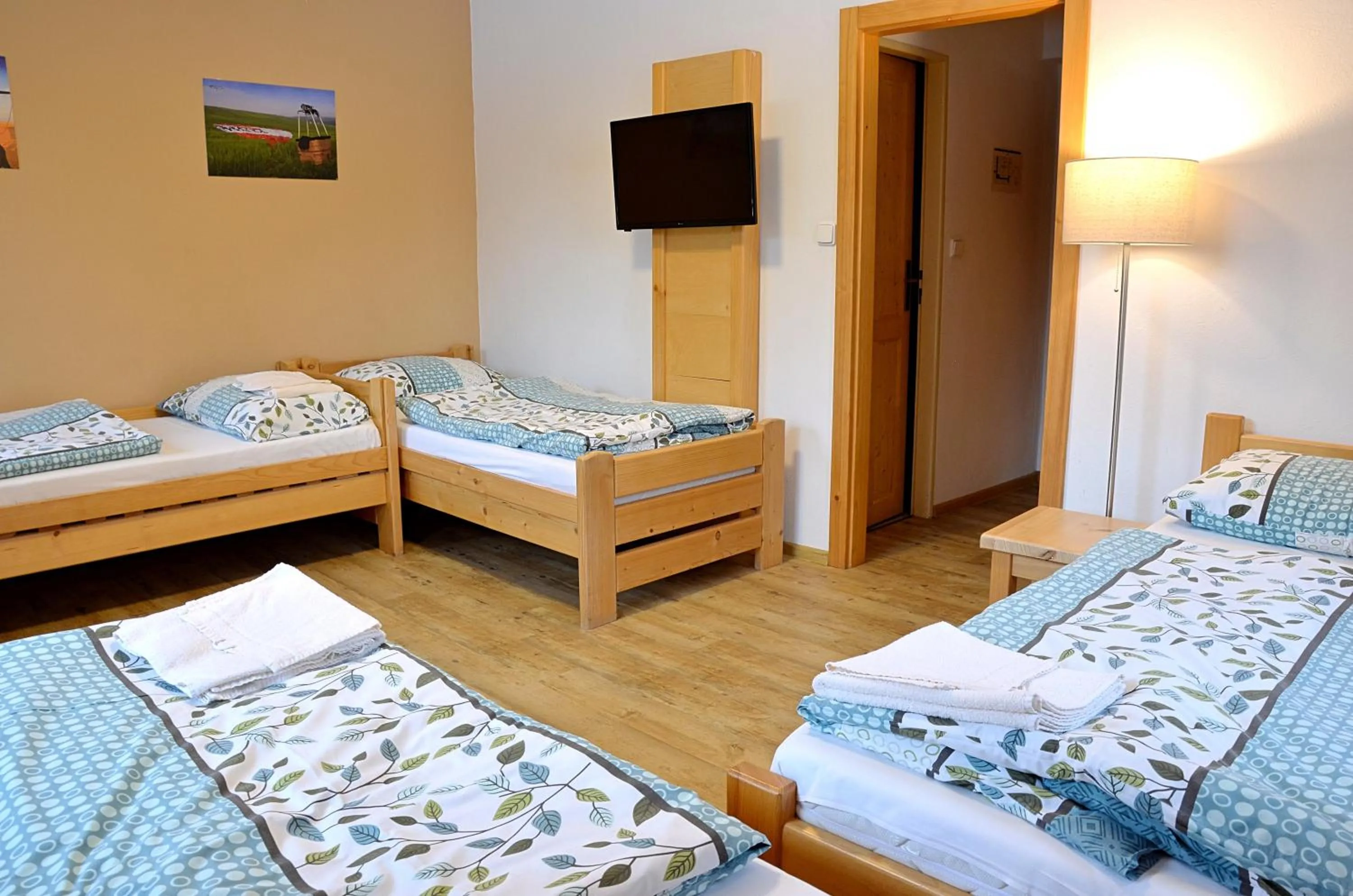 Bedroom, Bed in Balónový hotel a pivovar Radešín