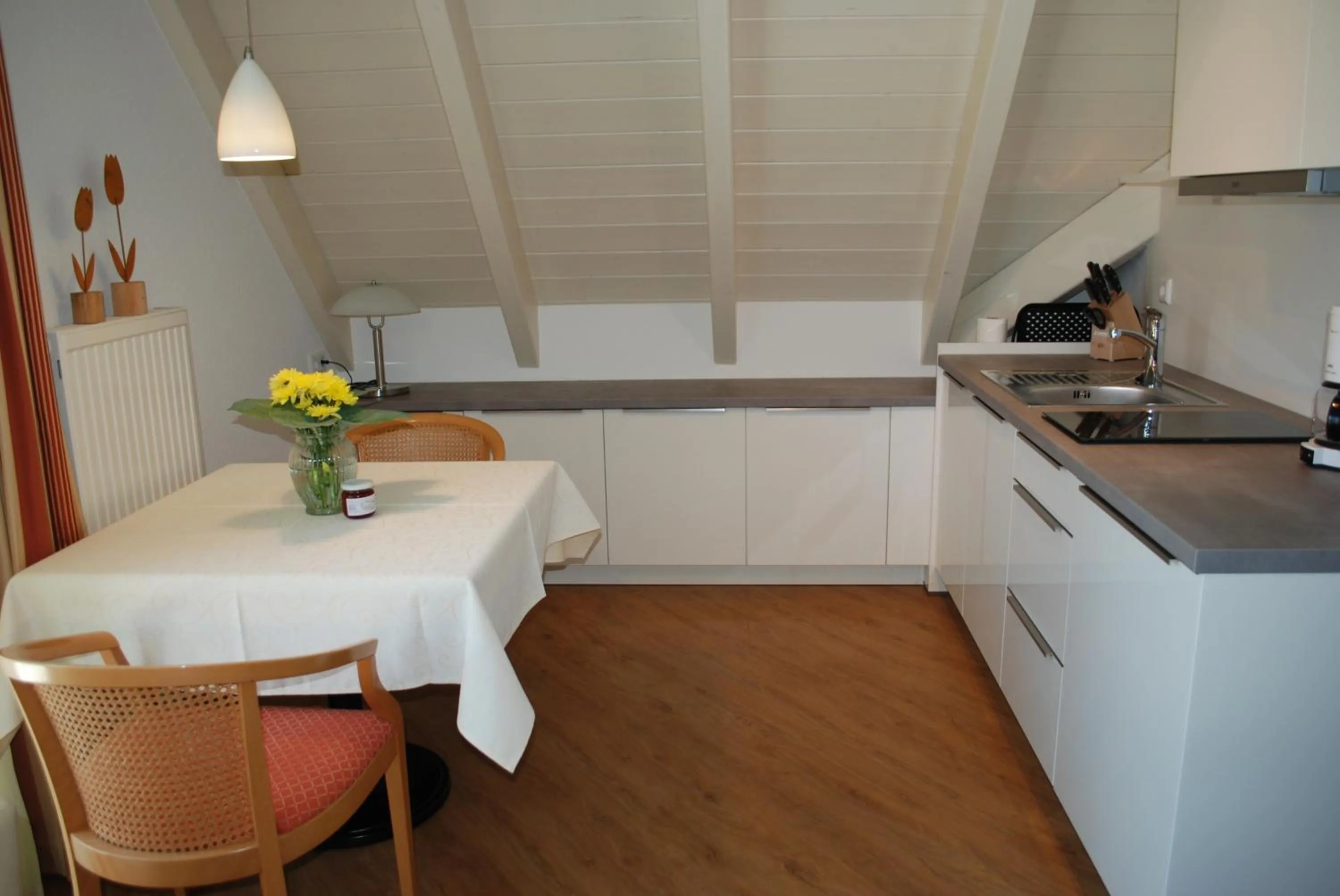 Kitchen or kitchenette in Im Winkel Appartements und Zimmer