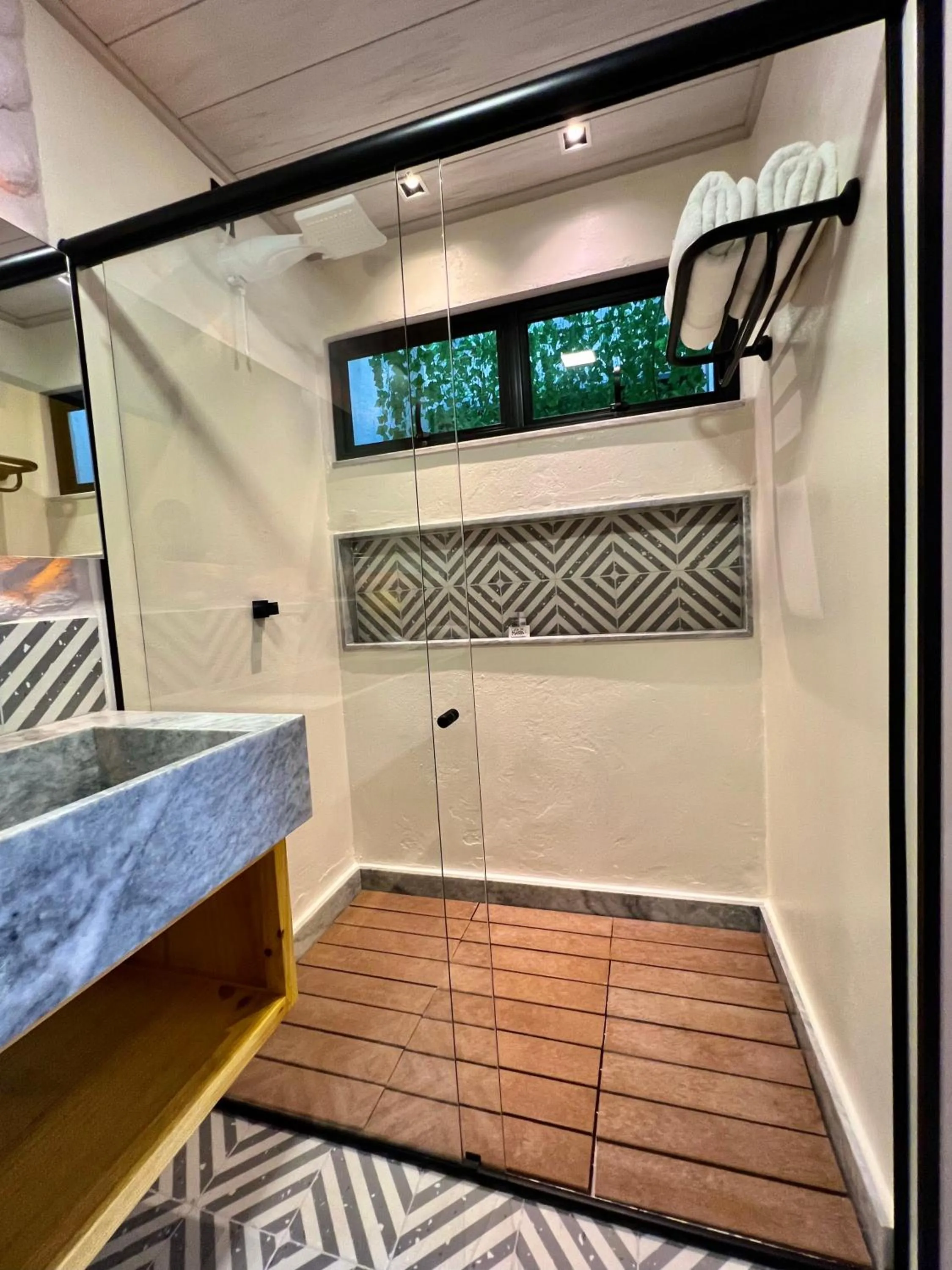 Bathroom, Bed in Pousada Casa de Maria