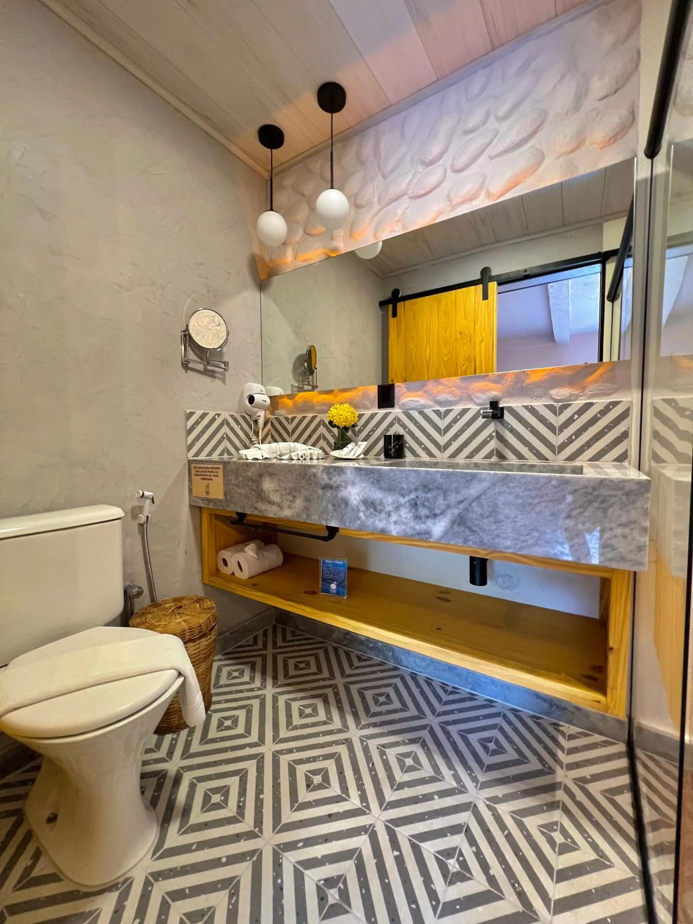 Bathroom in Pousada Casa de Maria