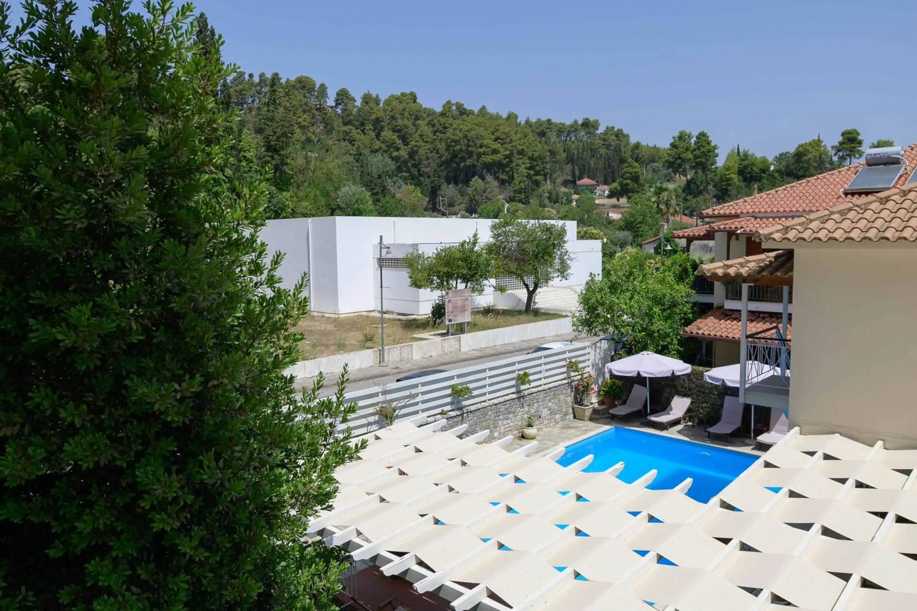 Double Room with Pool View in Neda Hotel Double Room with Pool View in Neda Hotel