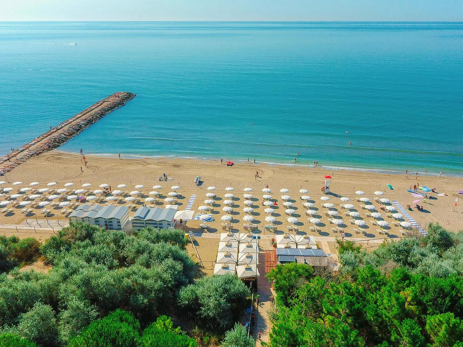 Beach in Portofelice Camping Village
