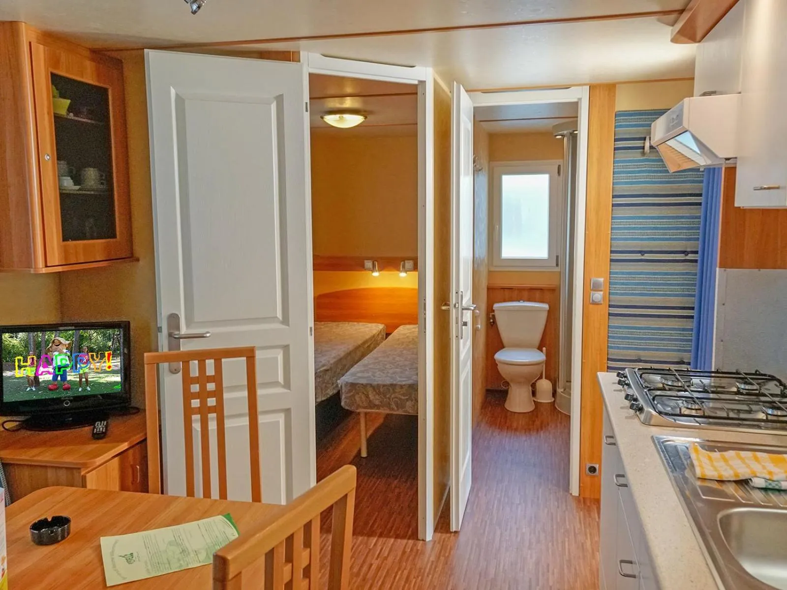 Bathroom, Bed in Portofelice Camping Village