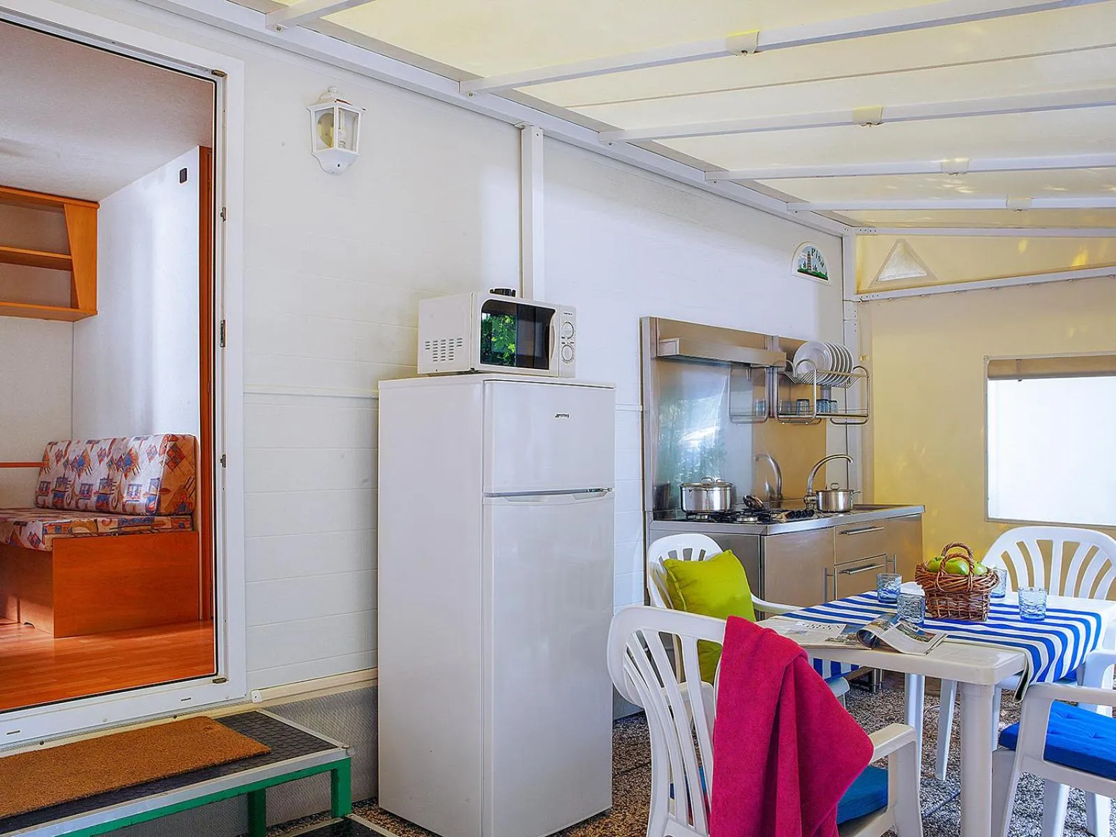 Kitchen or kitchenette in Portofelice Camping Village
