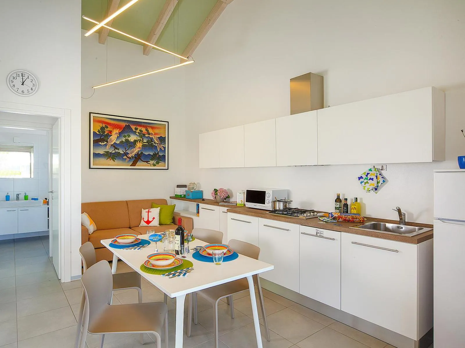 Kitchen or kitchenette in Portofelice Camping Village