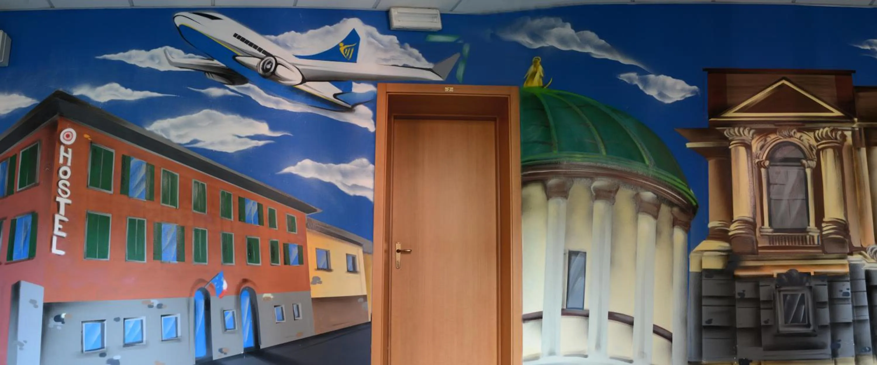 Decorative detail in Central Hostel BG