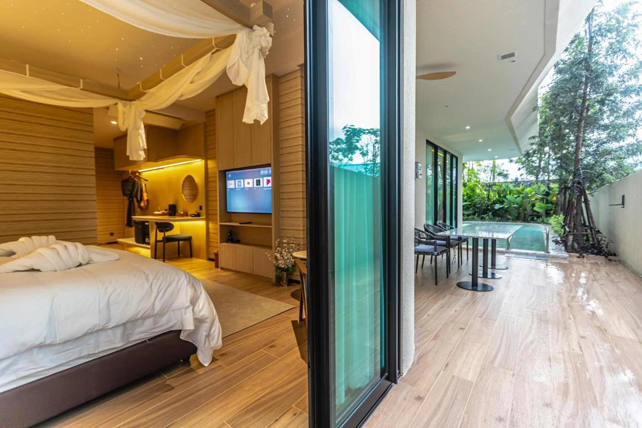 Bed in Viewpoint Khaoyai Hotel