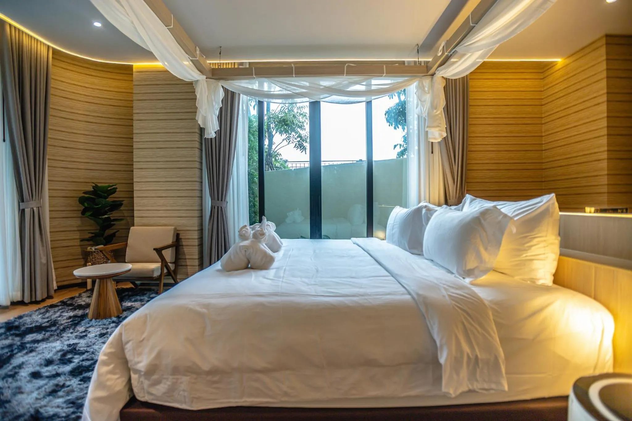 Bed in Viewpoint Khaoyai Hotel