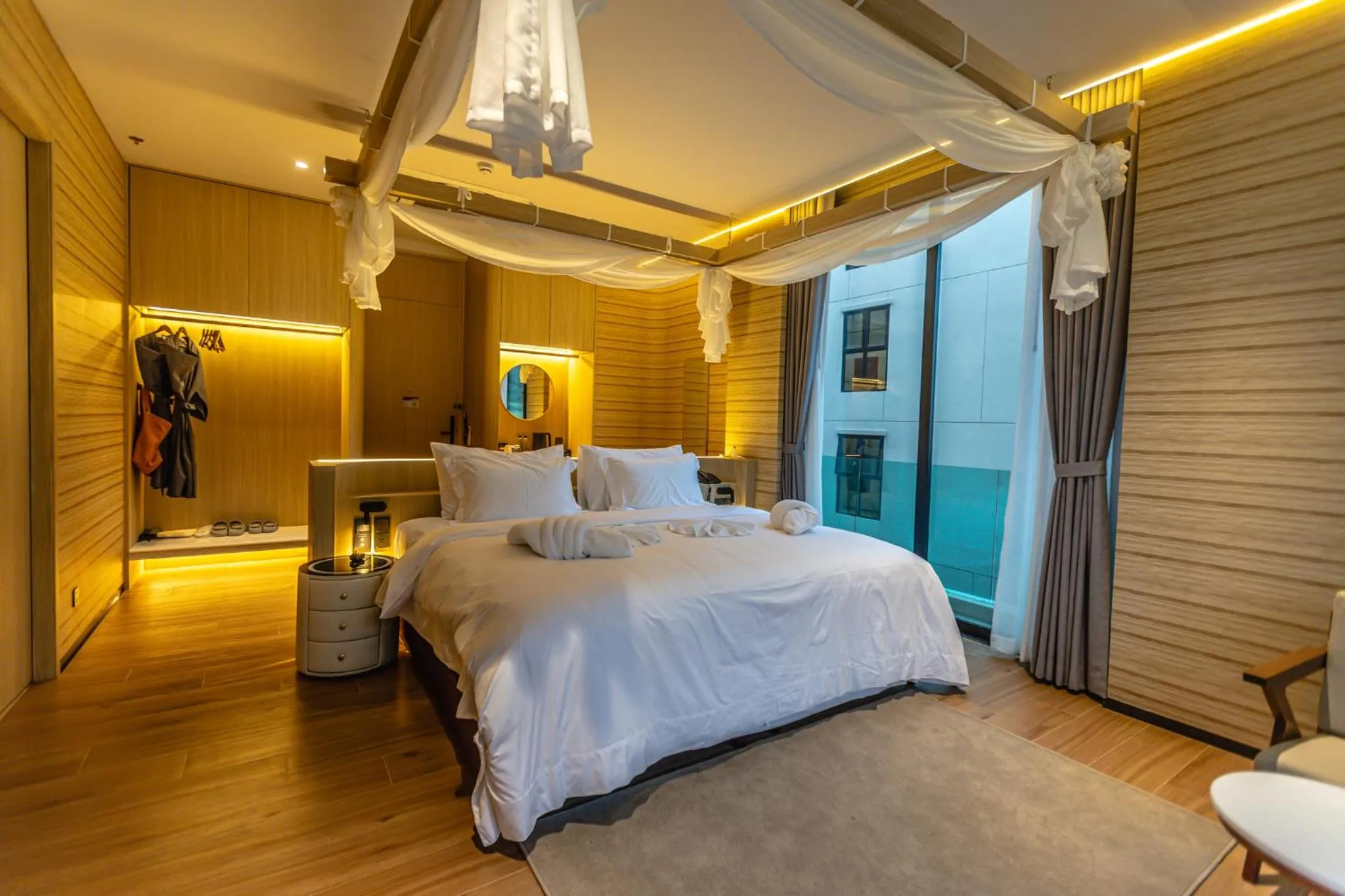 Bed in Viewpoint Khaoyai Hotel