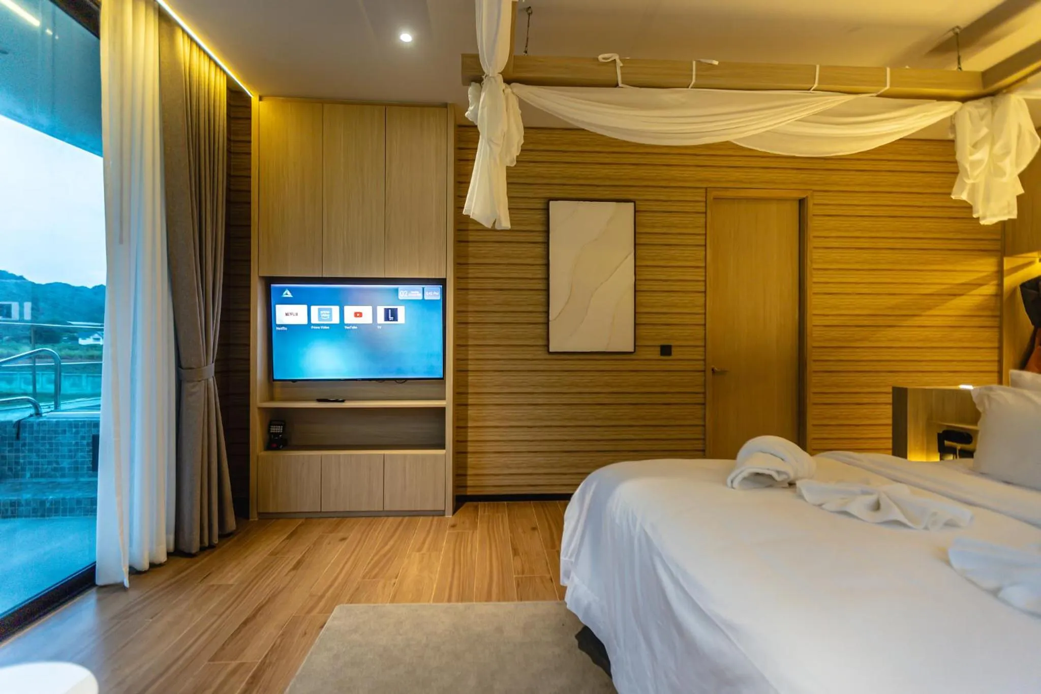 Bed in Viewpoint Khaoyai Hotel