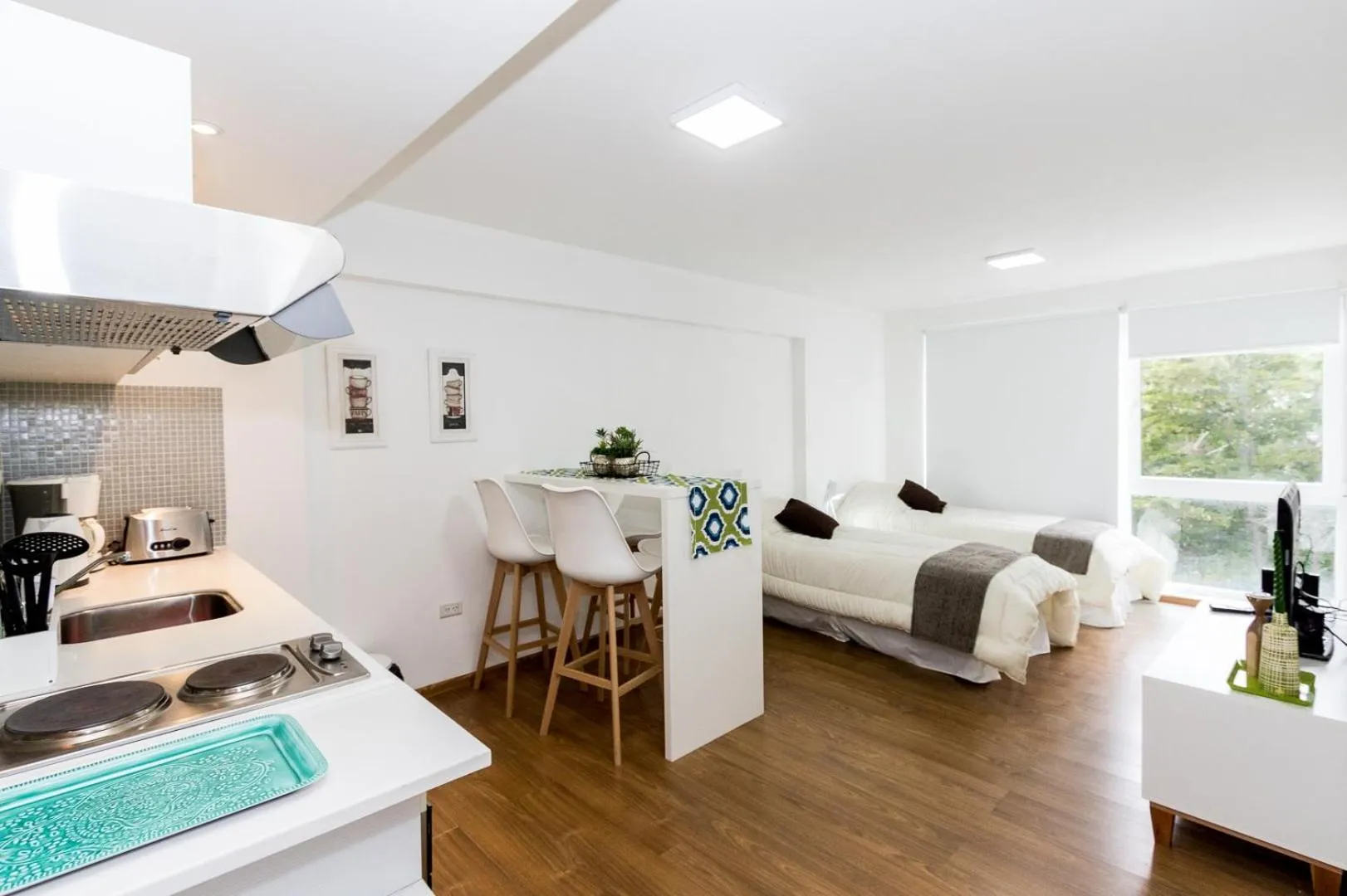 Bed in Pacifico Apartamentos