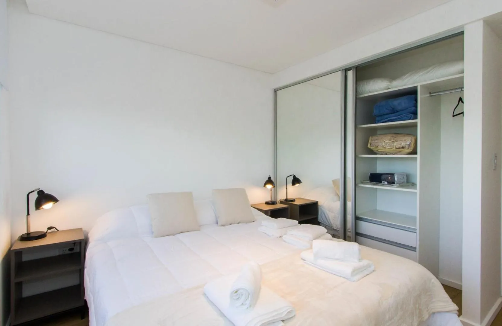 Bed in Pacifico Apartamentos