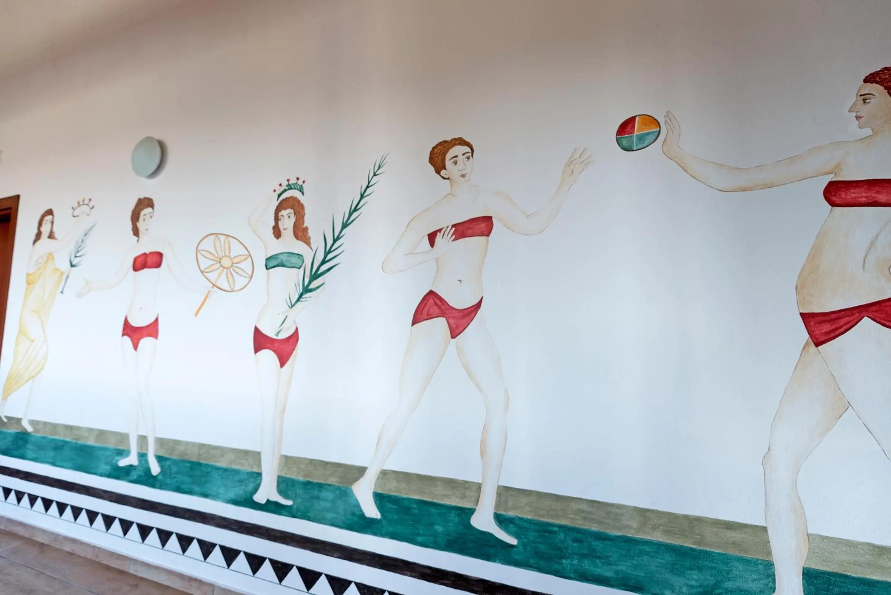 Decorative detail in La Casa Rossa Country House