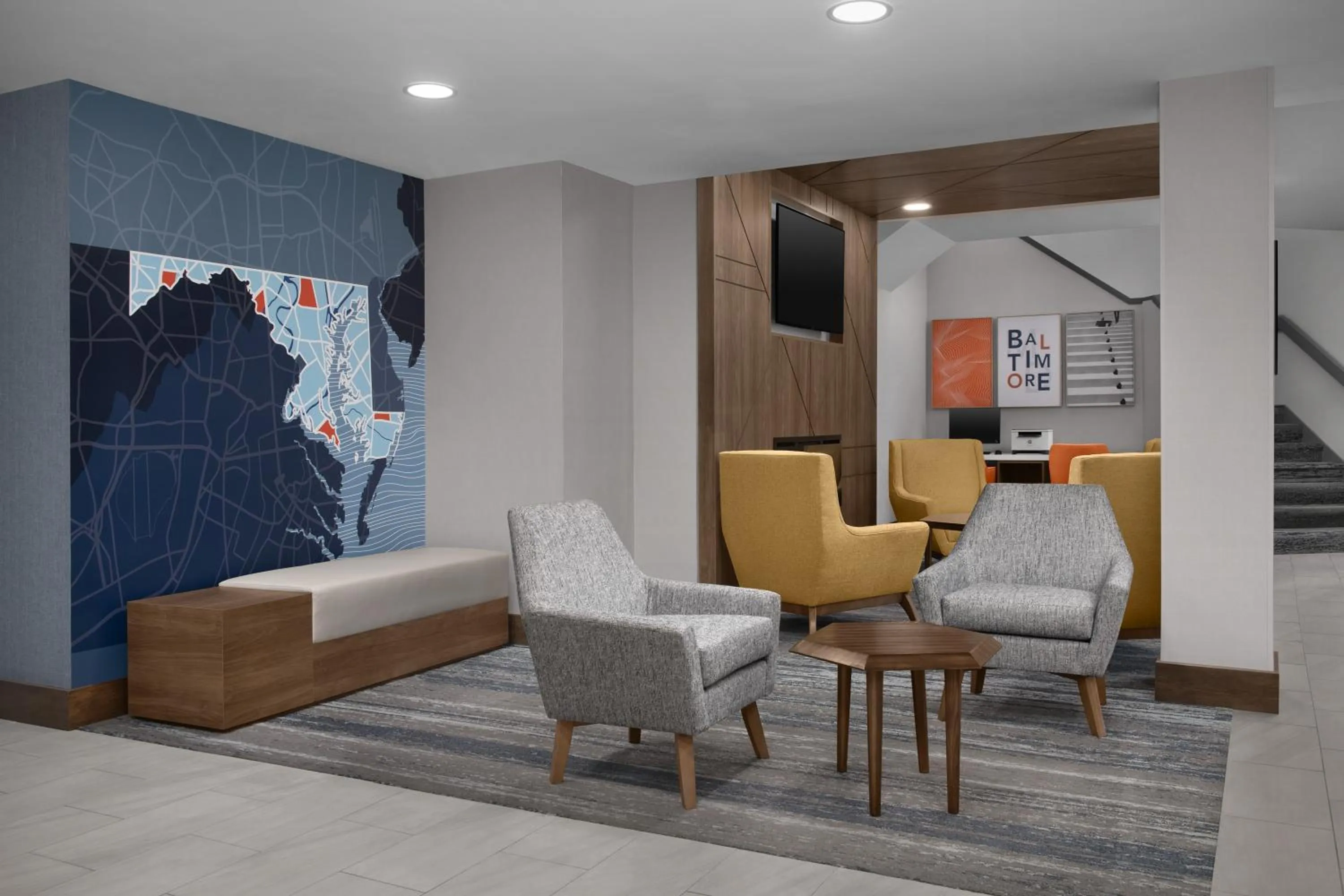 Lobby or reception in Holiday Inn Express Baltimore - BWI Airport NE by IHG