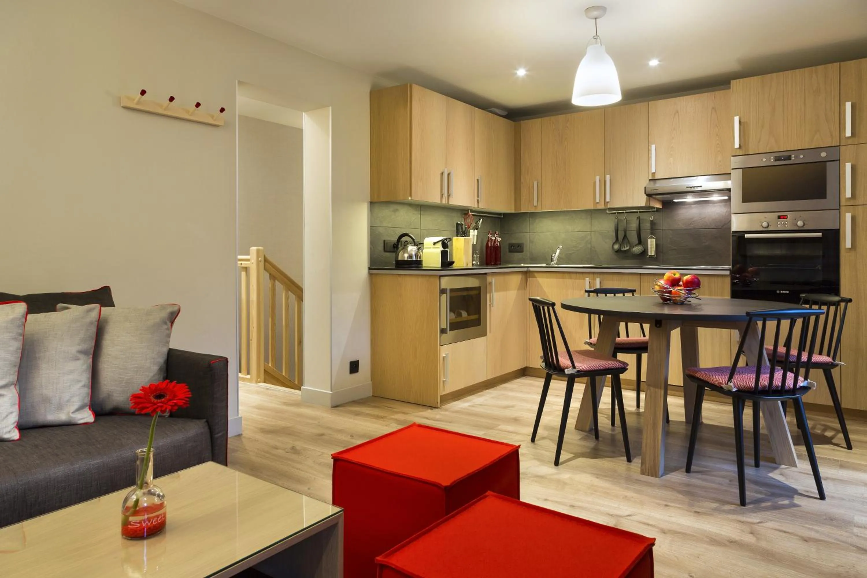 Kitchen or kitchenette in Appartements de l'Héliopic