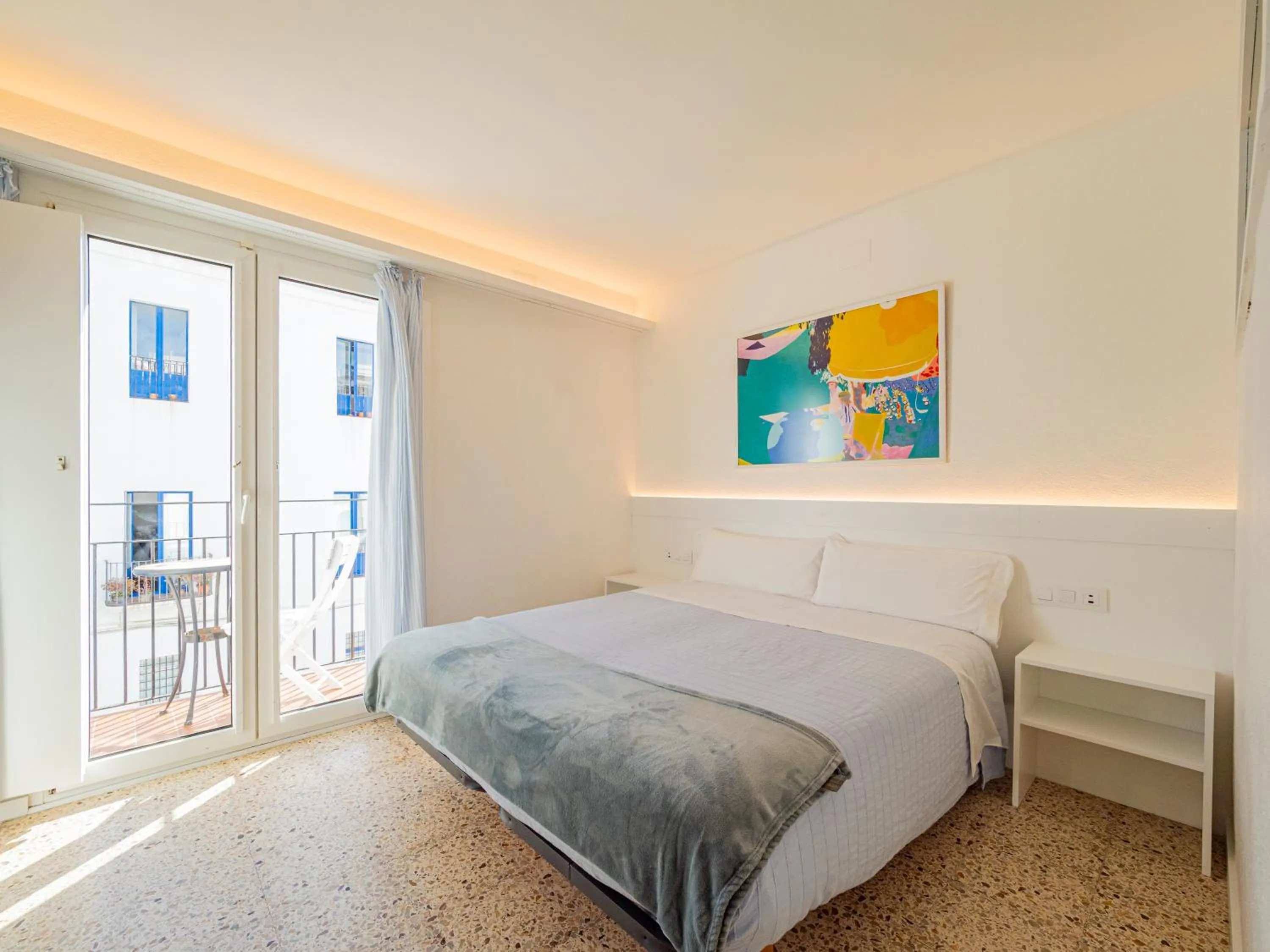 Bed in Hostal Marina Cadaqués