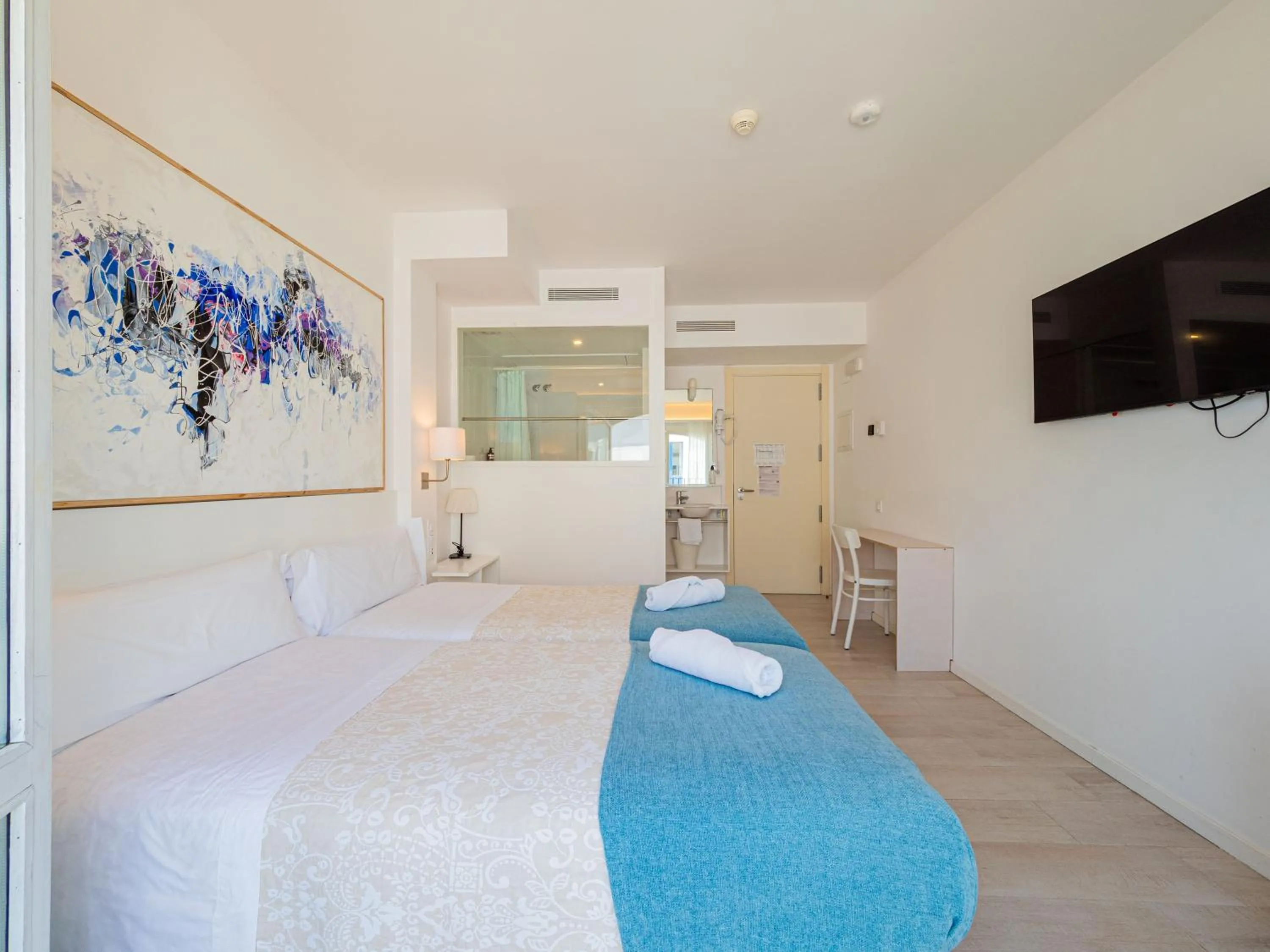 Bed in Hostal Marina Cadaqués