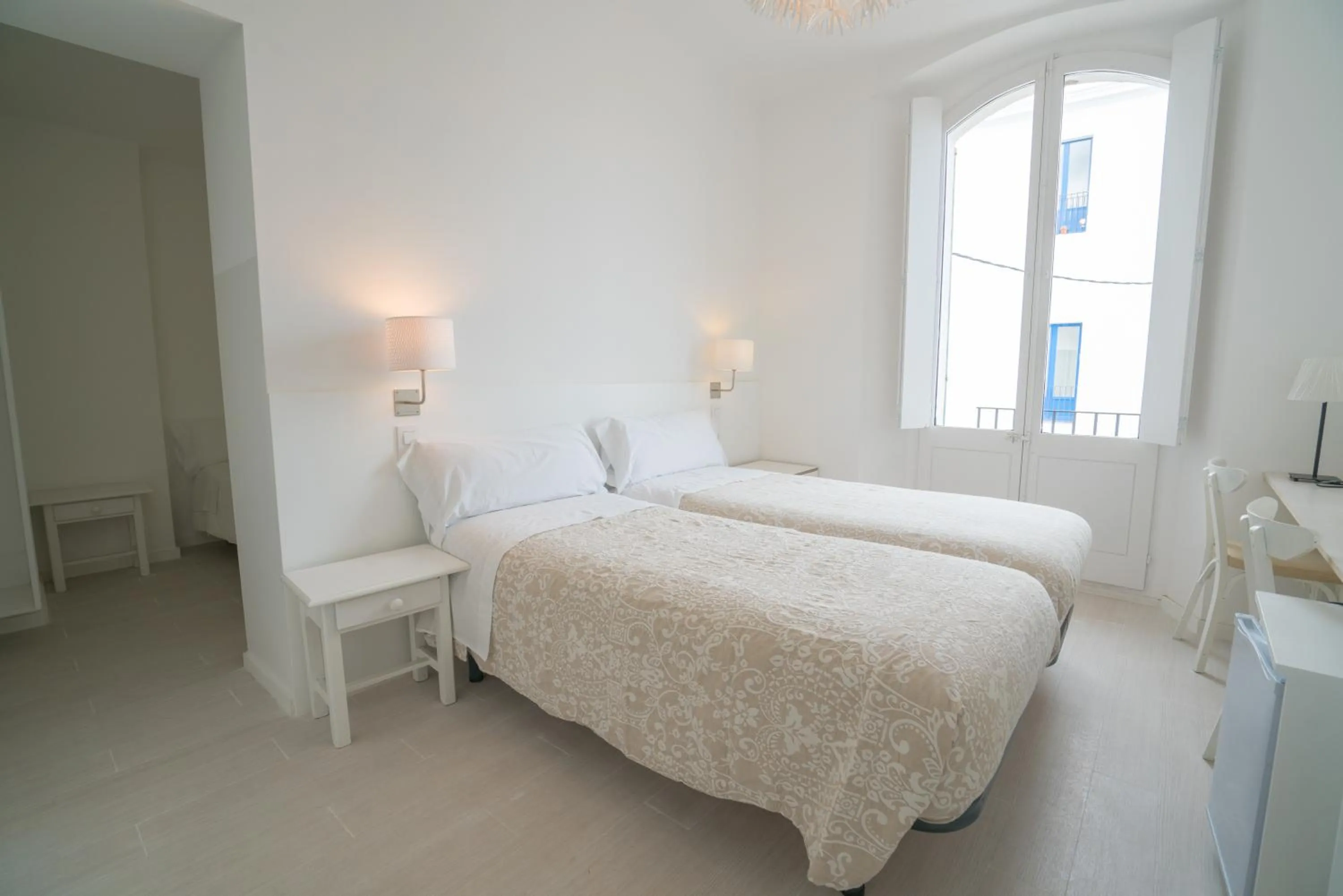 Bedroom, Bed in Hostal Marina Cadaqués