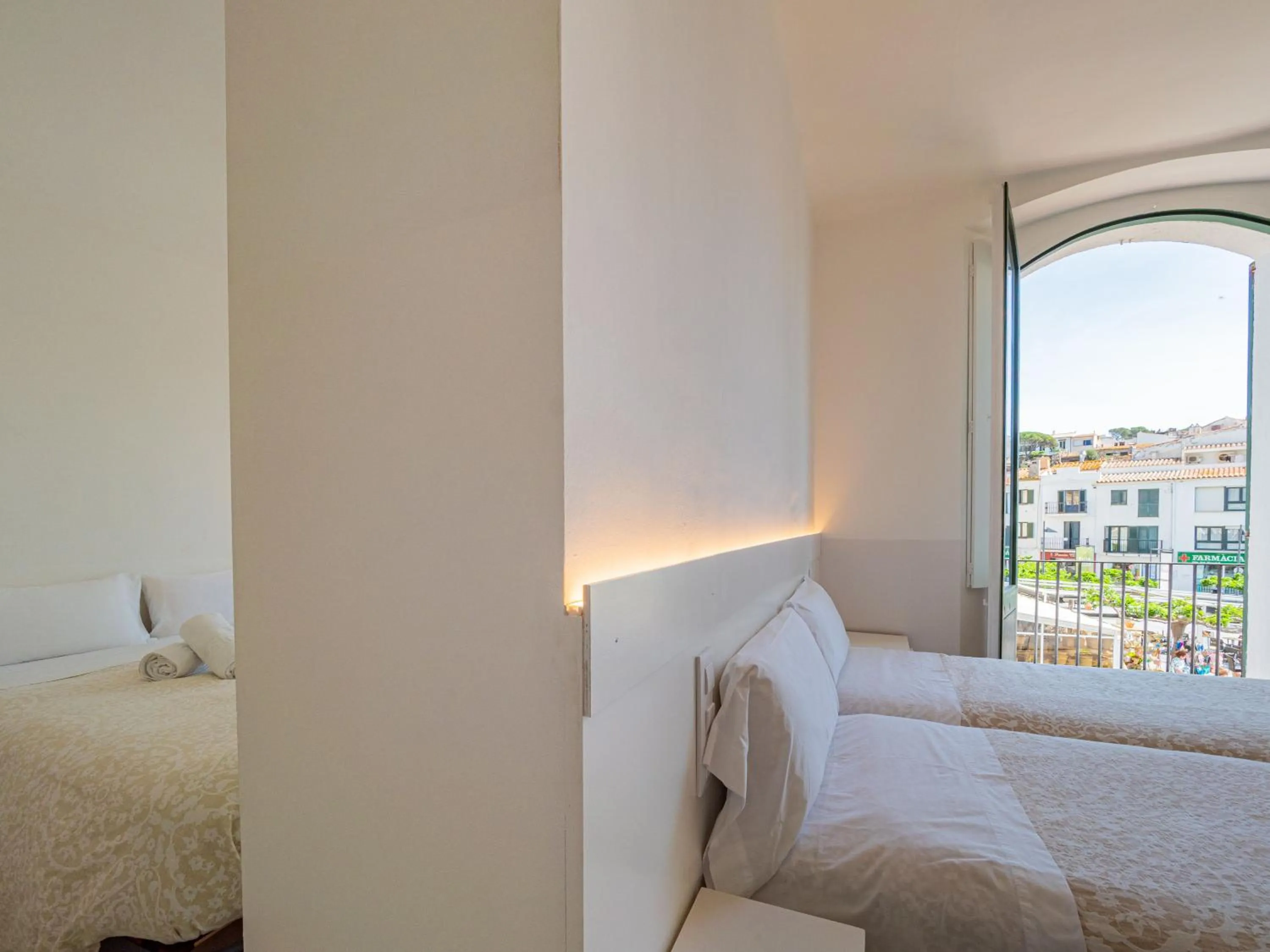 Bed in Hostal Marina Cadaqués