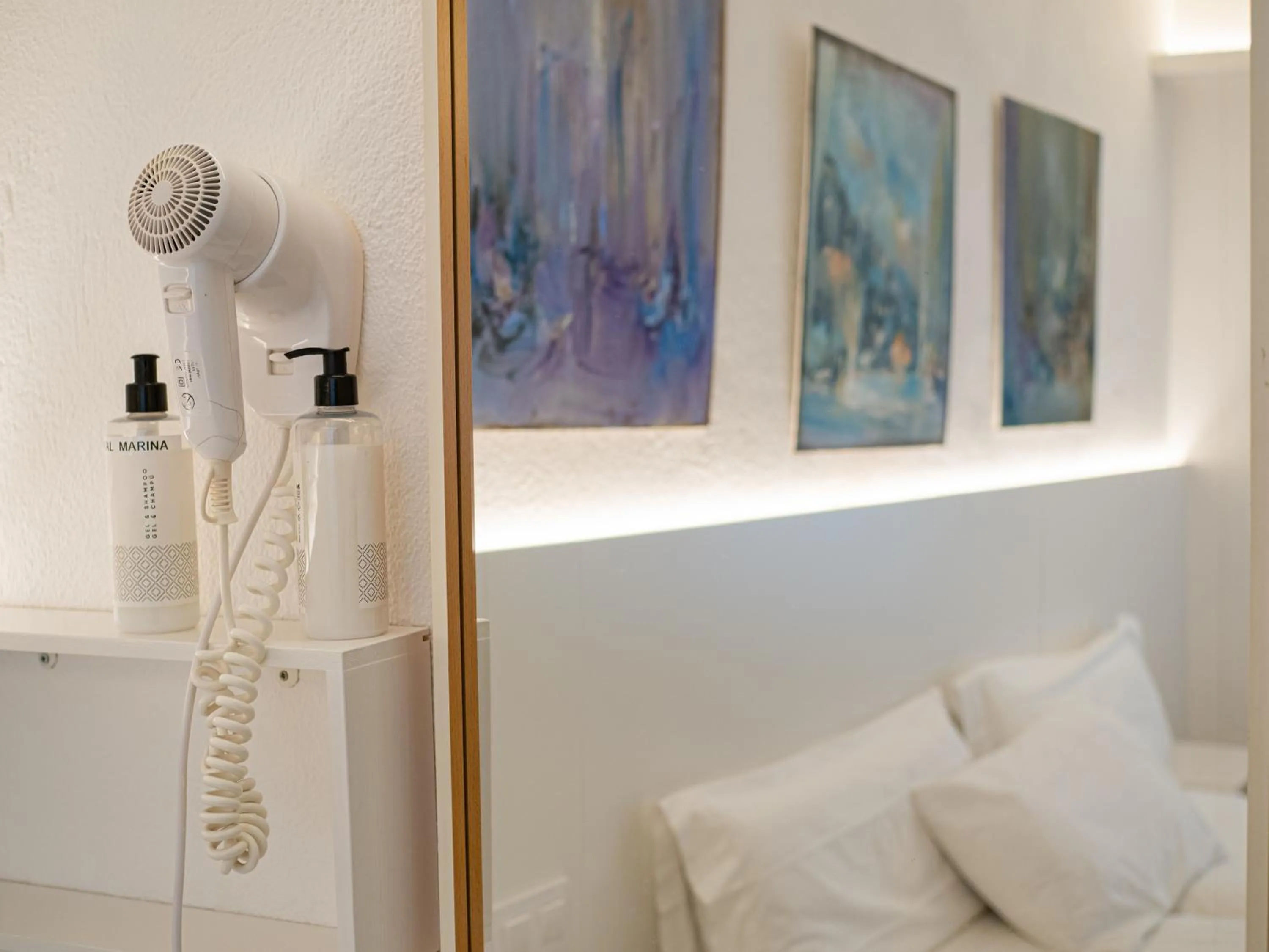 Decorative detail, Bed in Hostal Marina Cadaqués